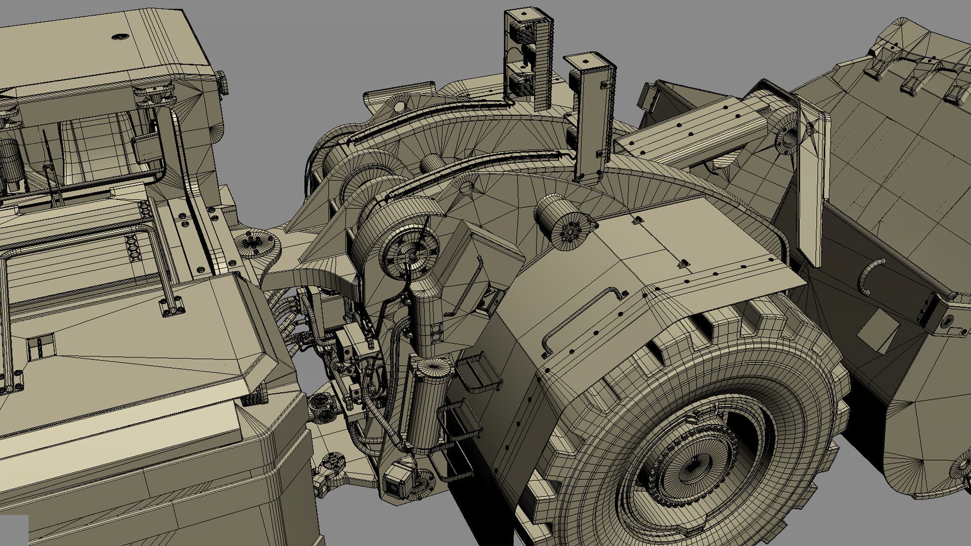 Underground Mining Loader LH621i 3D model_44