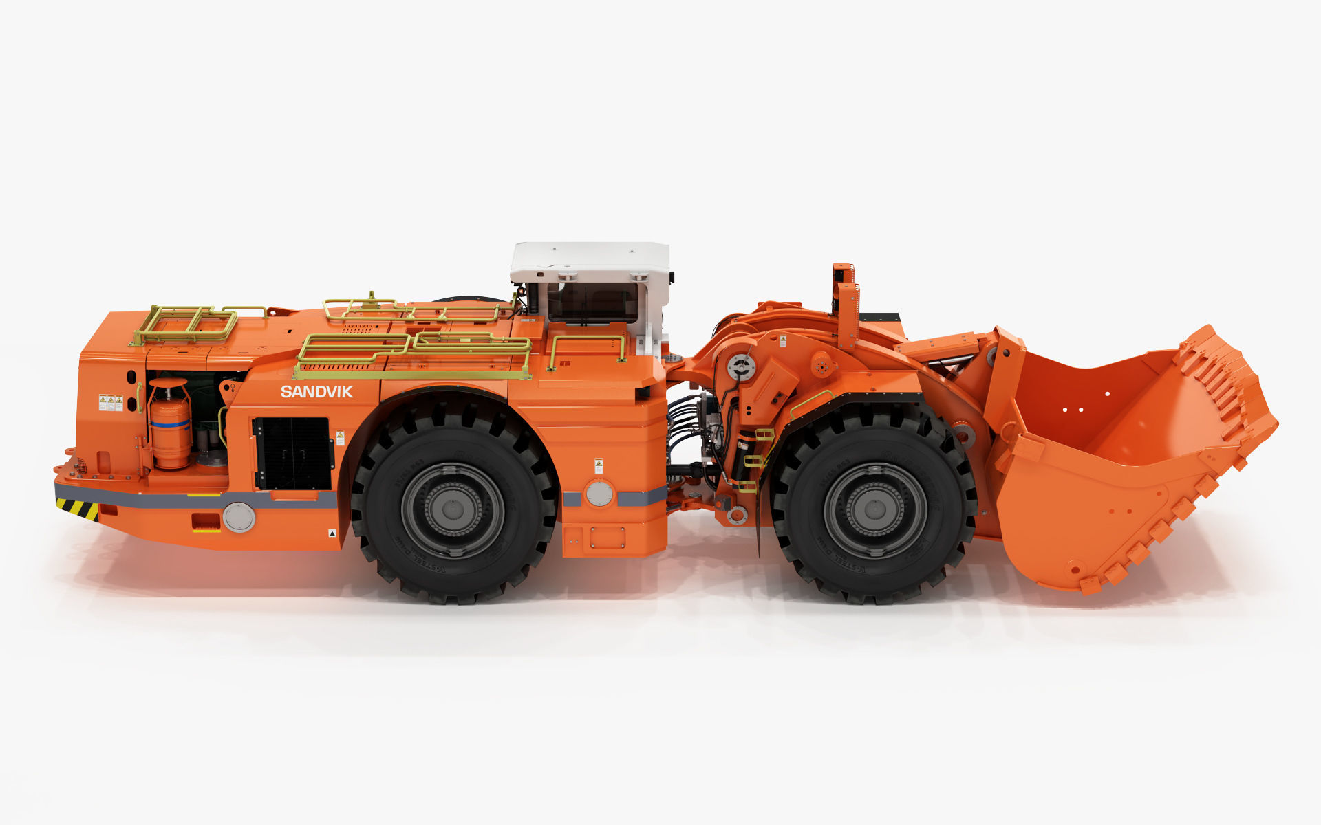 Underground Mining Loader LH621i 3D model_8