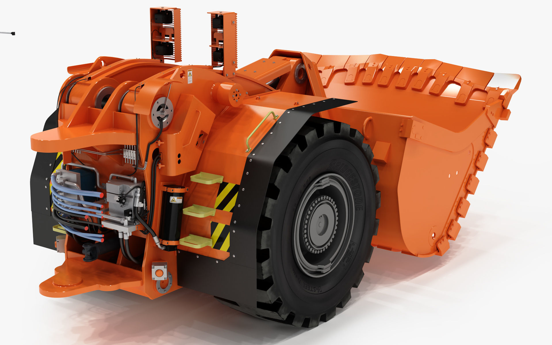 Underground Mining Loader LH621i 3D model_32