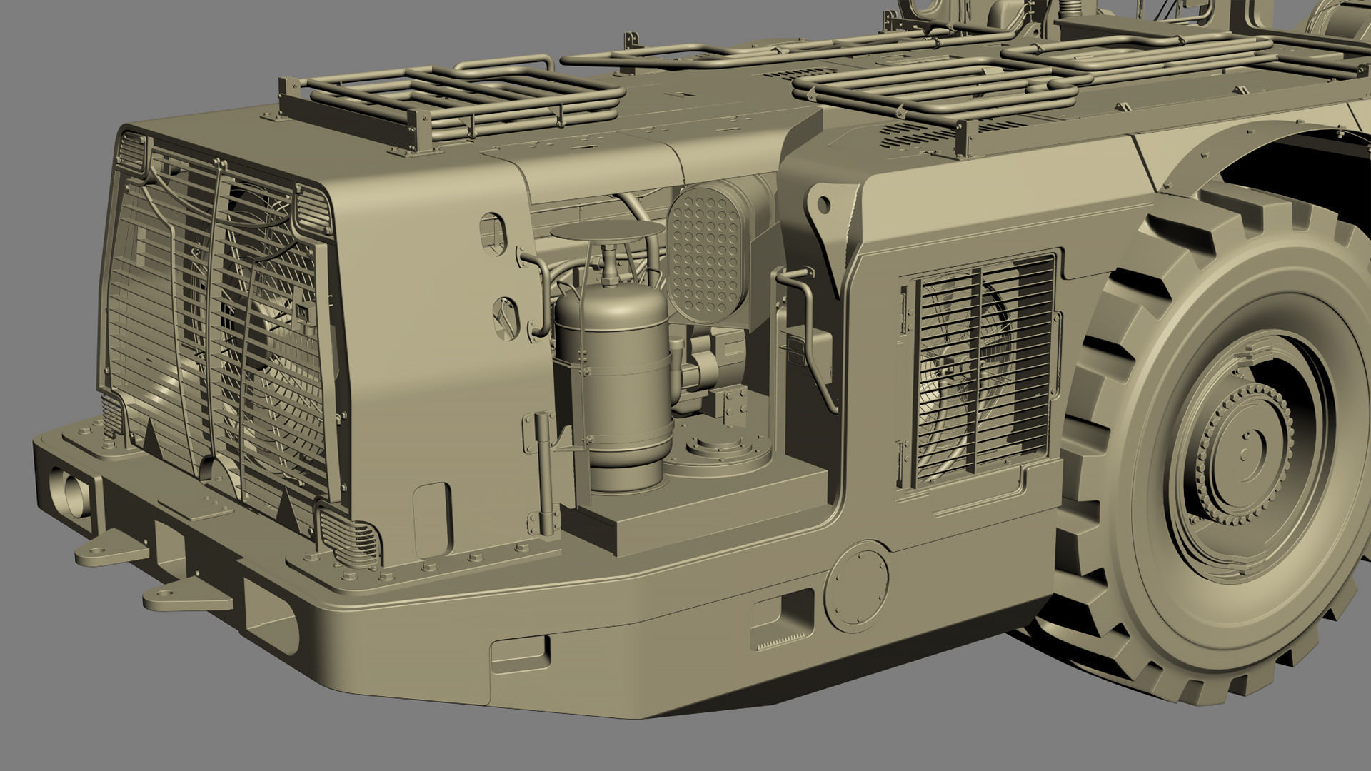 Underground Mining Loader LH621i 3D model_39