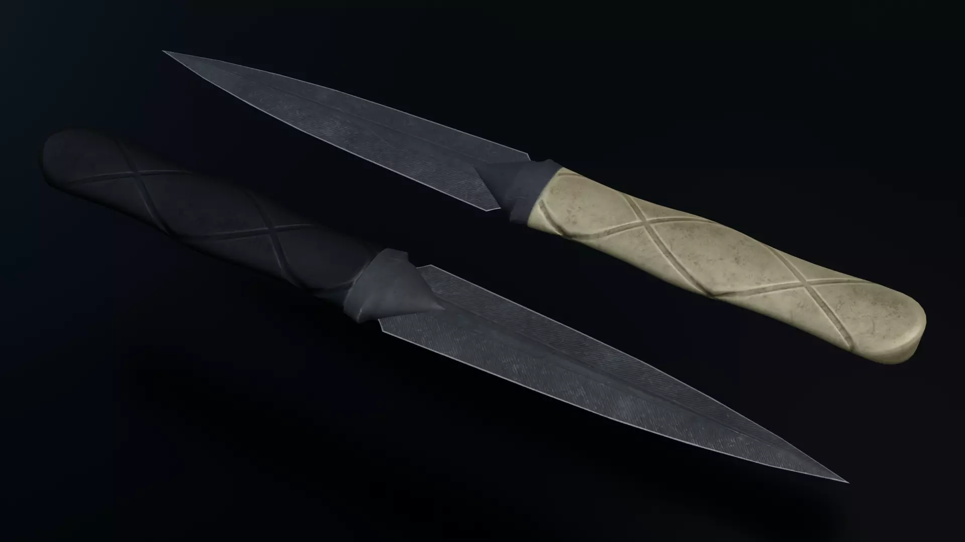knife low-poly Low-poly 3D model
