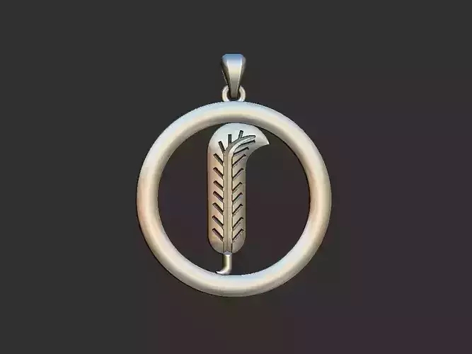 Led Zeppelin Feather Pendant  3D print model
