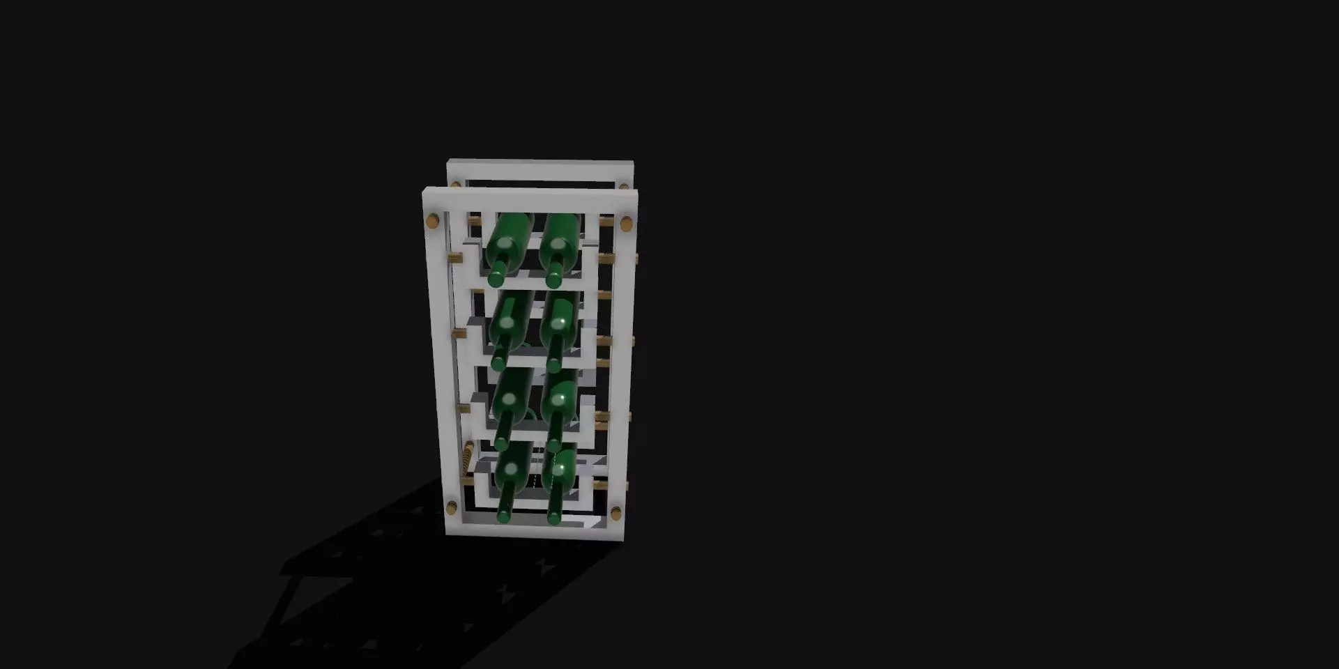 wine rack 3D print model_0