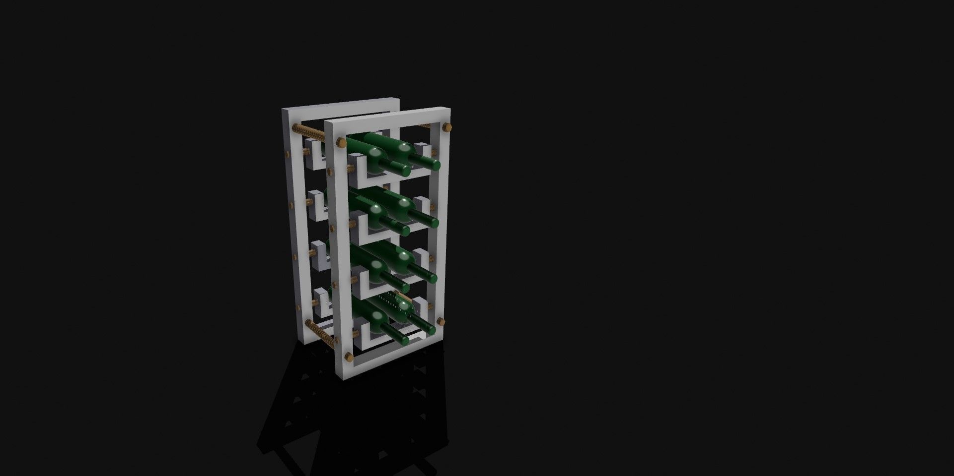 wine rack 3D print model_1