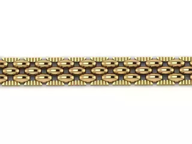 GENTS BRACELET LINK 3D BEST FOR ALL JEWELRY METALS 