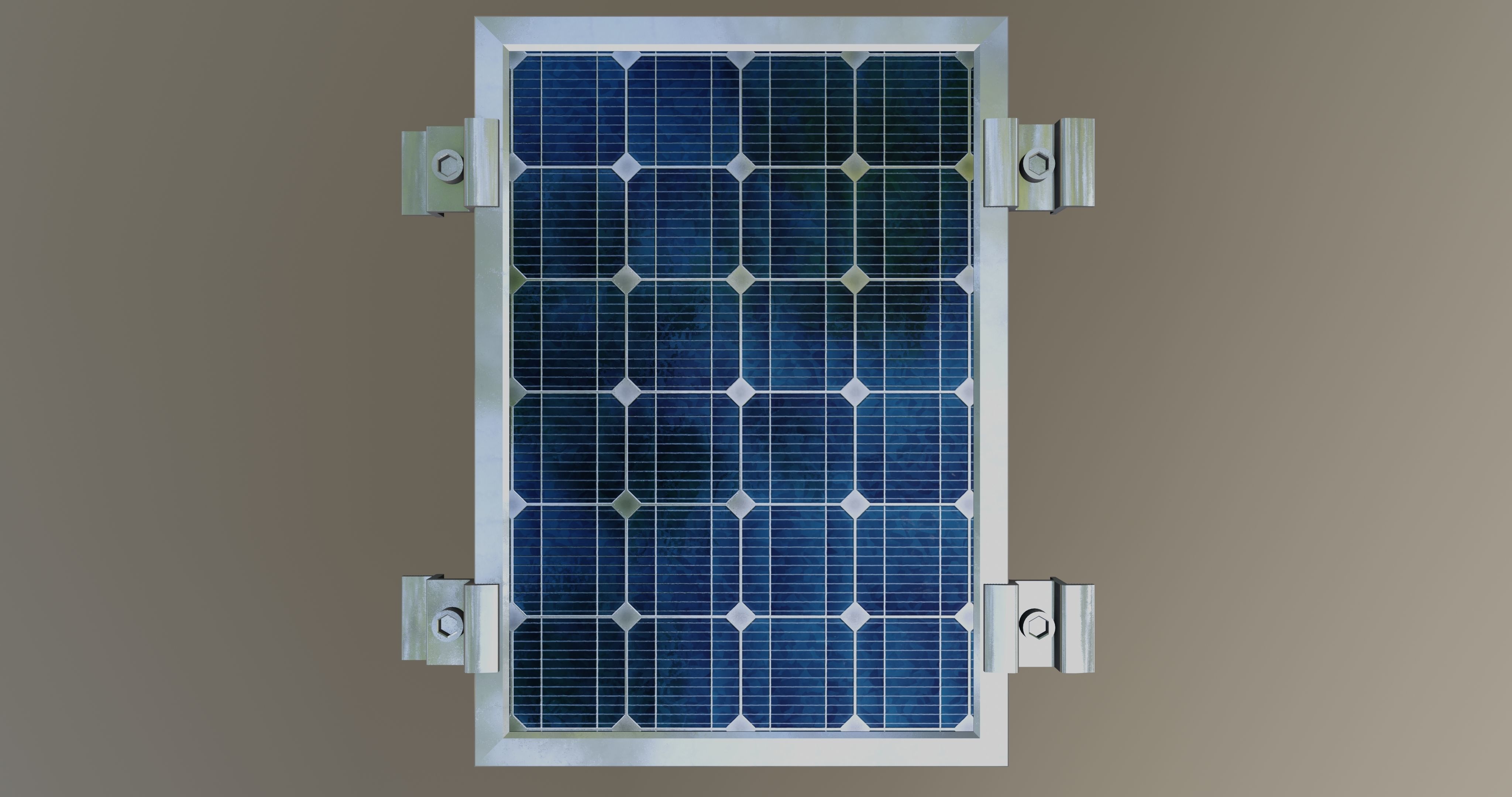 1-Solar Panel 5Wp 260x185x20mm 3D model_1