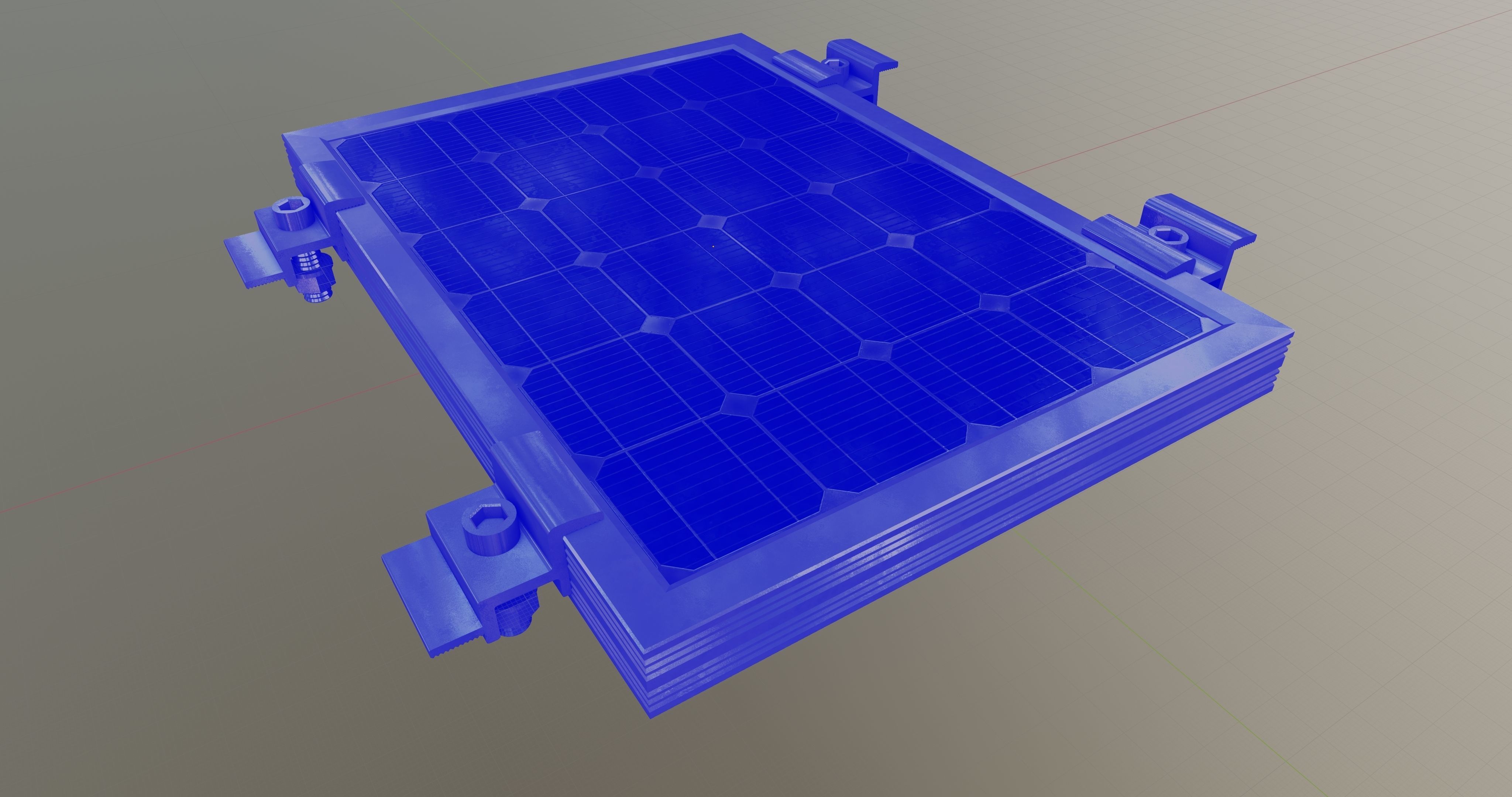 1-Solar Panel 5Wp 260x185x20mm 3D model_12
