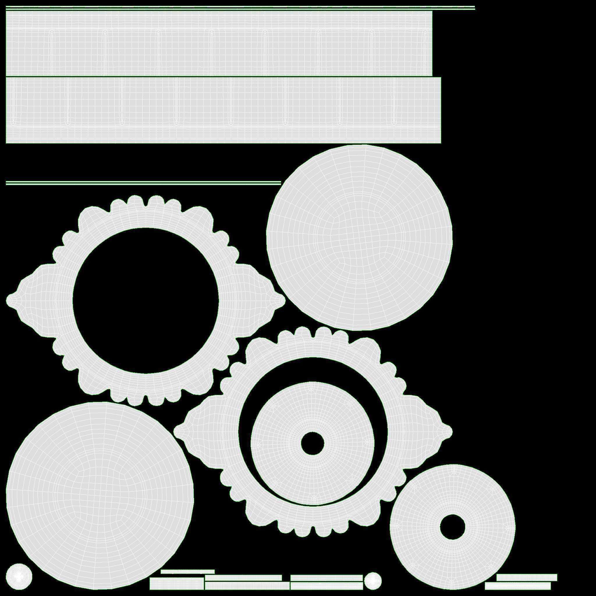 Old Metal Serving Butter Dish with Dome 3D model_7