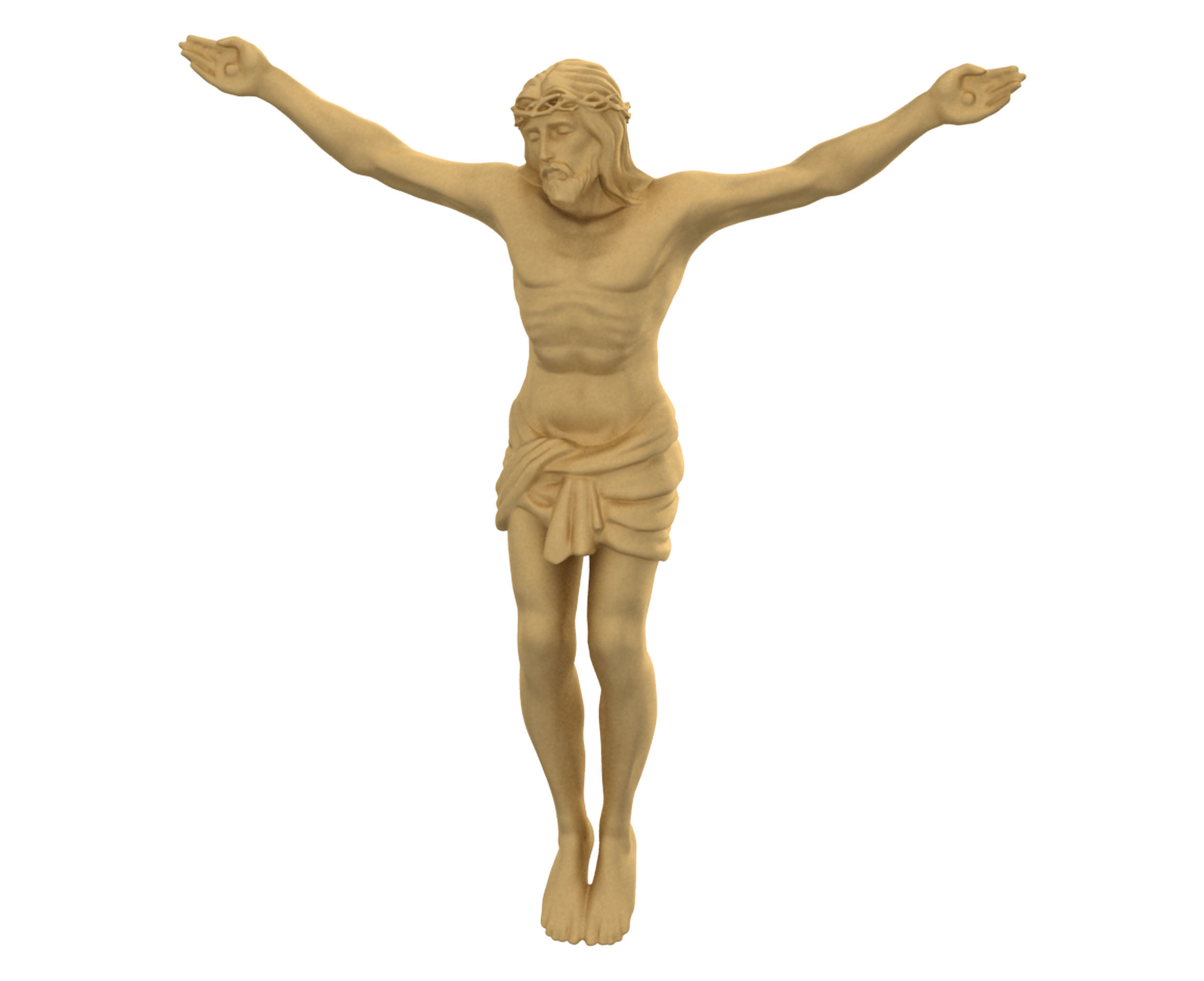 Jesus Christ pendant 3D print model 2 models 3D print model_2