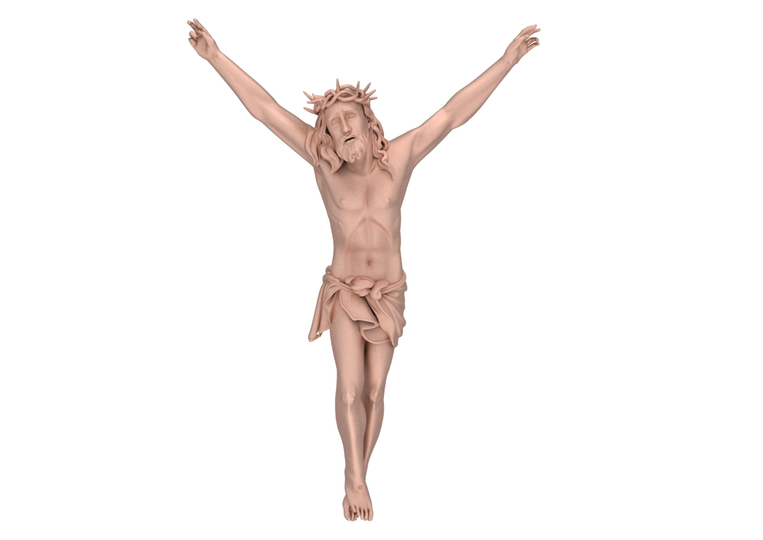 Jesus Christ pendant 3D print model 2 models 3D print model_6