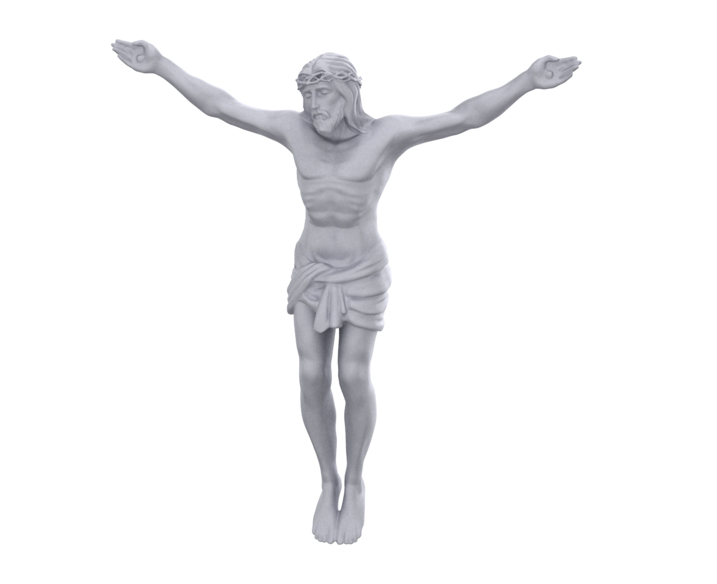 Jesus Christ pendant 3D print model 2 models 3D print model_1