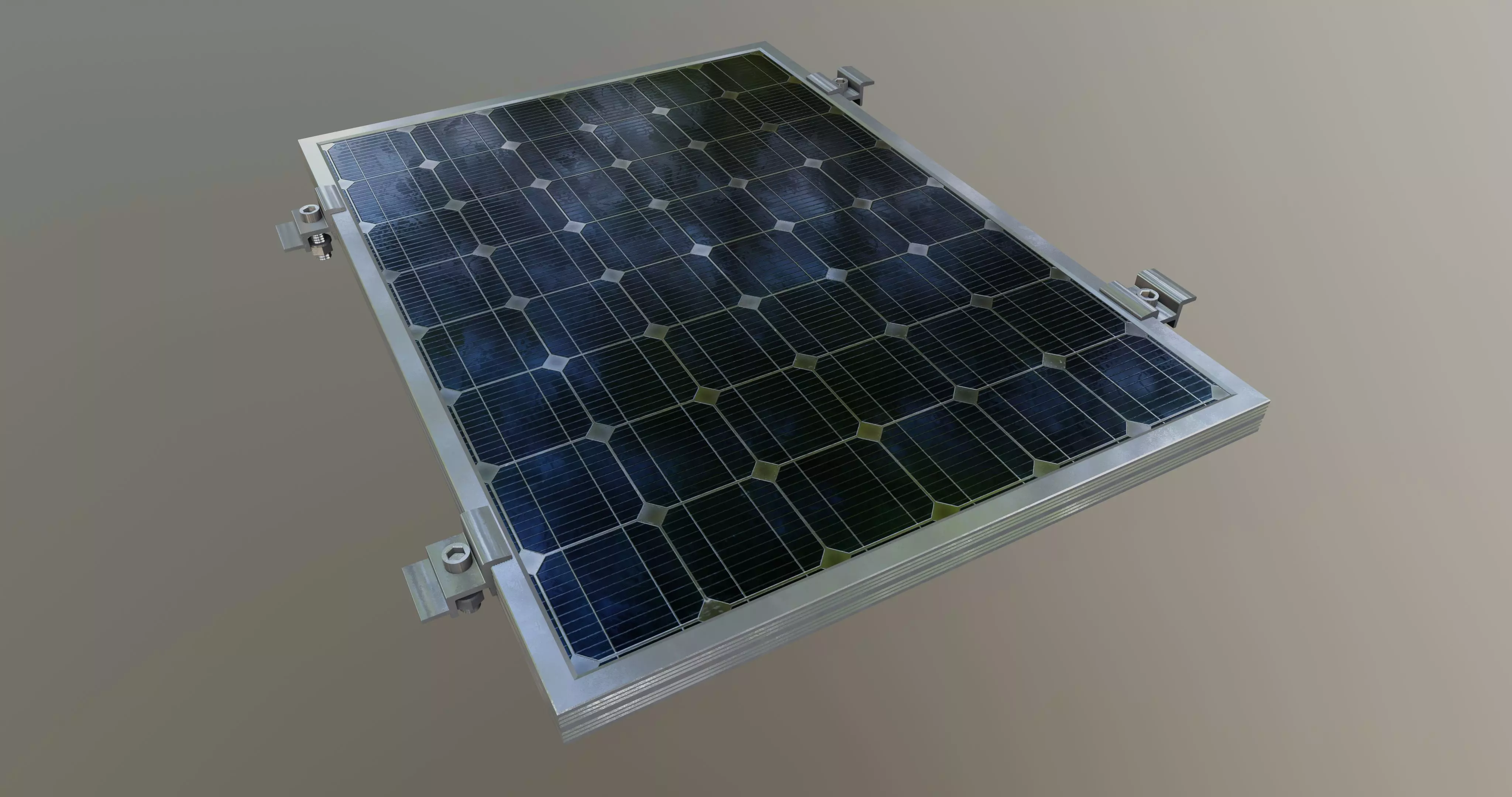 3-Solar Panel 20Wp 480x345x20mm 3D model_0