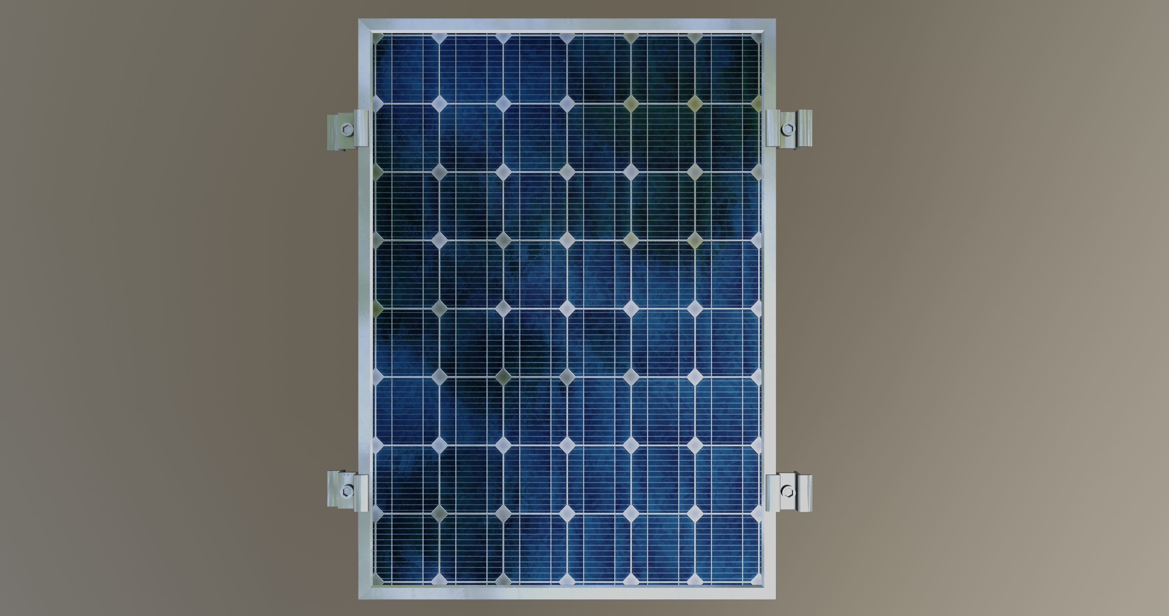 3-Solar Panel 20Wp 480x345x20mm 3D model_2