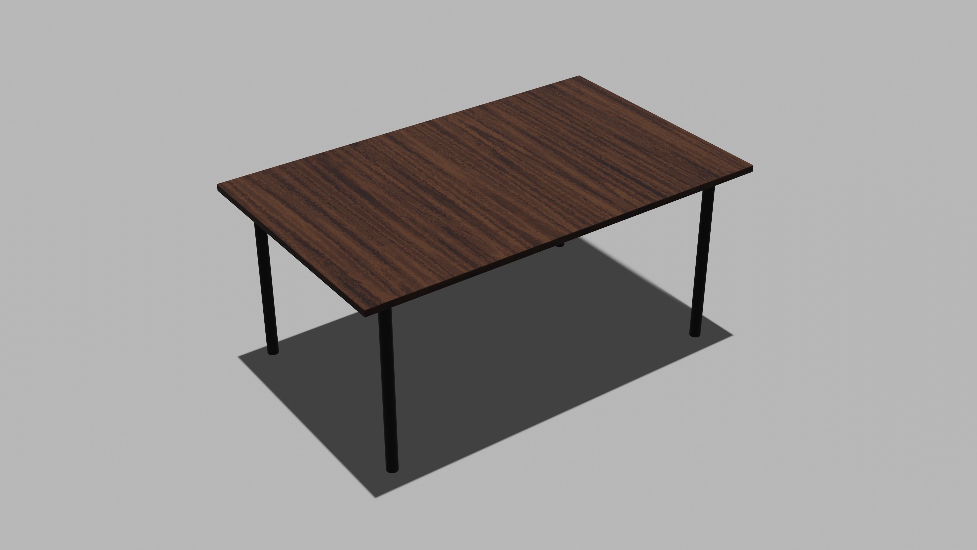 wooden table  Free 3D model_15