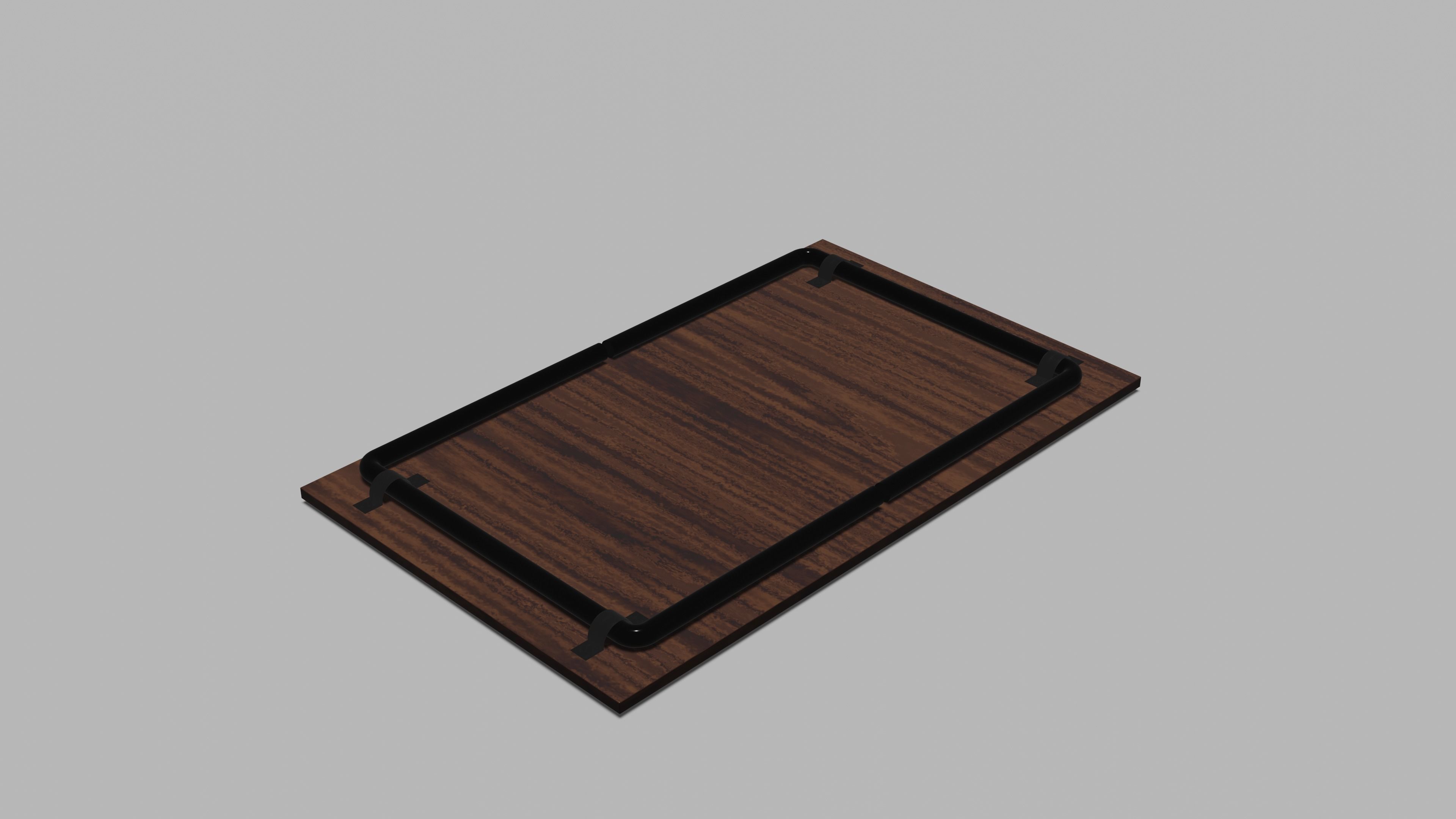 wooden table  Free 3D model_13