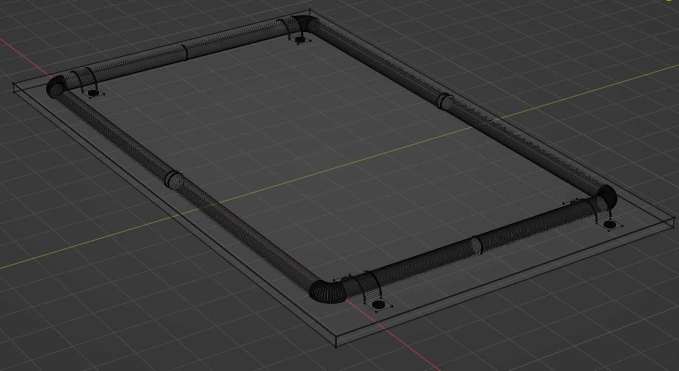 wooden table  Free 3D model_17