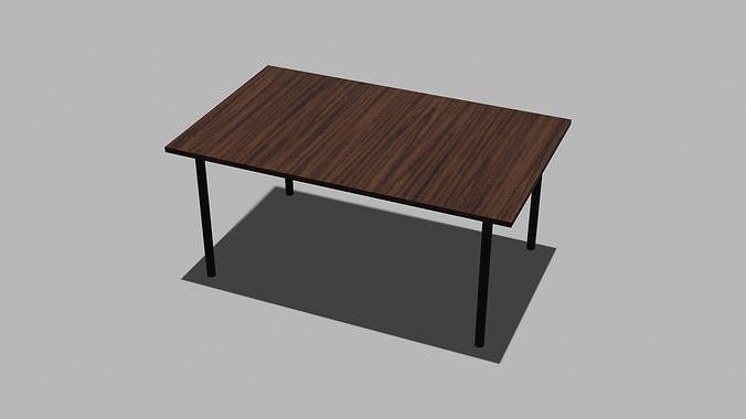 wooden table  Free 3D model