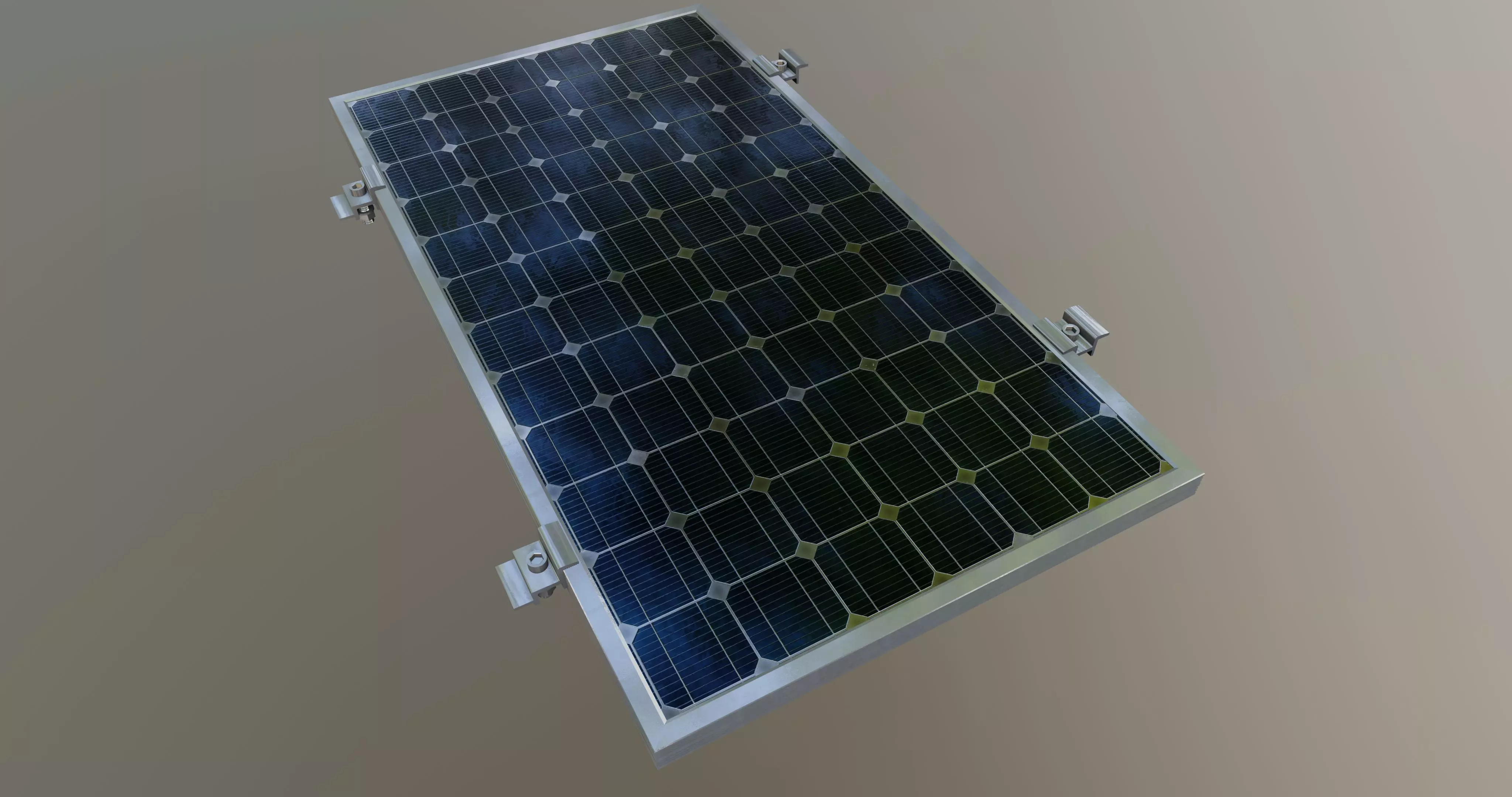 4-Solar Panel 30Wp 640x345x20mm 3D model_0