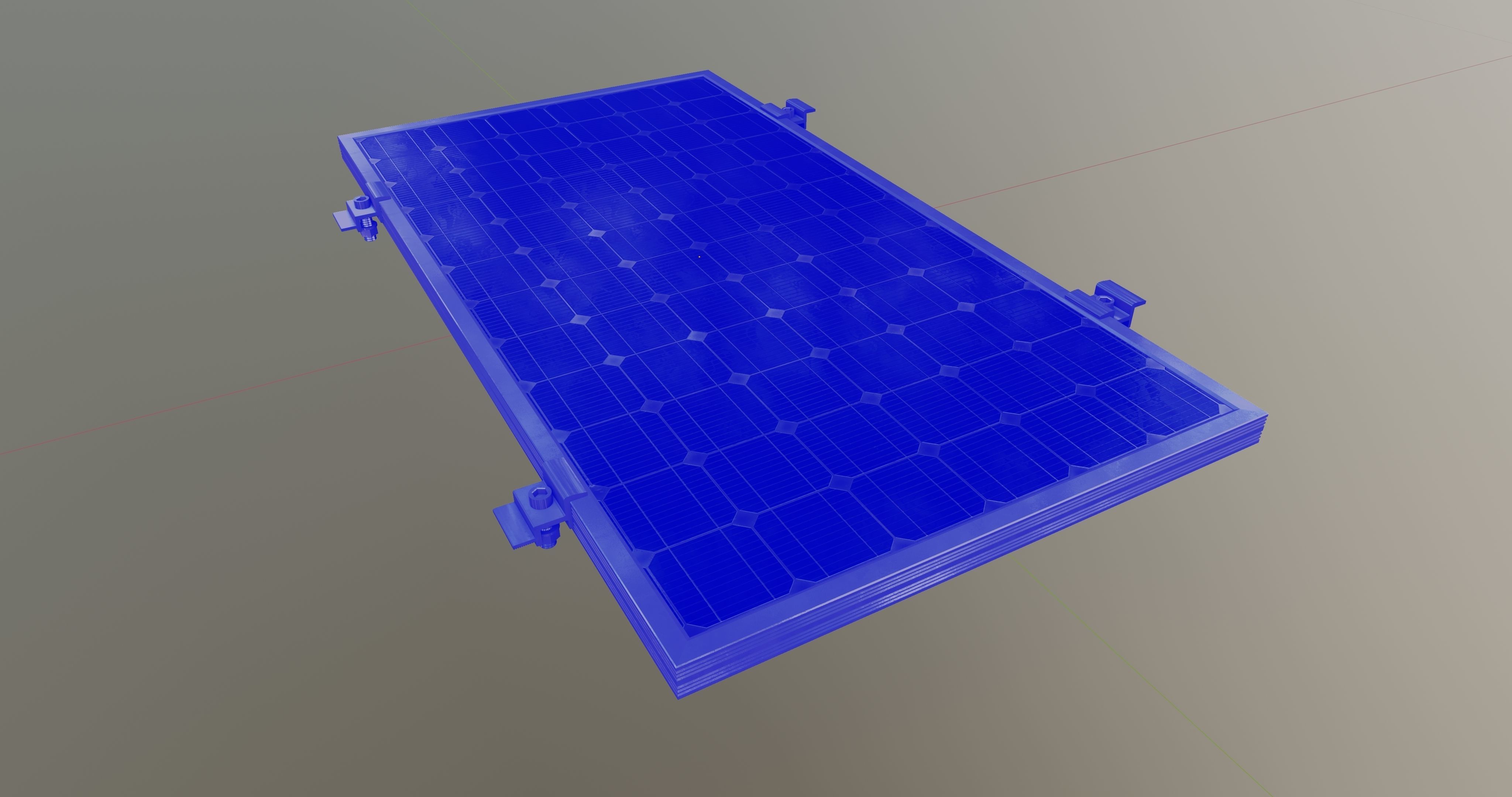 4-Solar Panel 30Wp 640x345x20mm 3D model_12