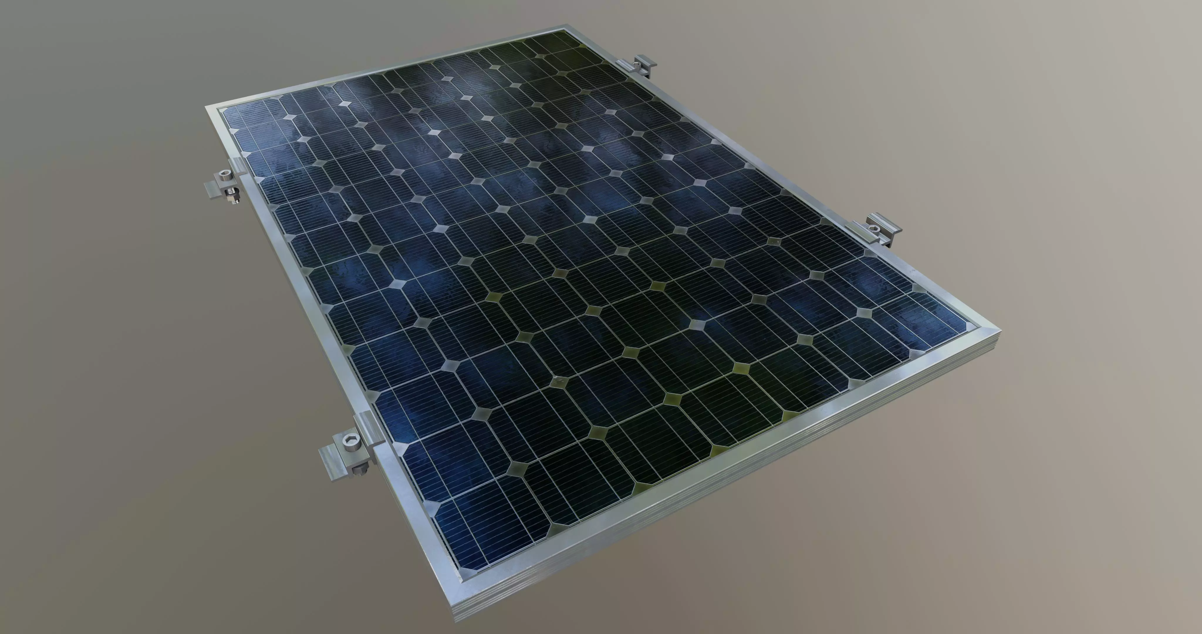 5-Solar Panel 40Wp 670x440x20mm 3D model_0