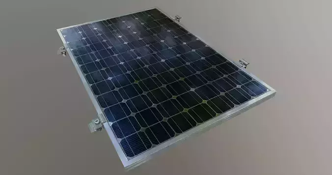 5-Solar Panel 40Wp 670x440x20mm 3D model