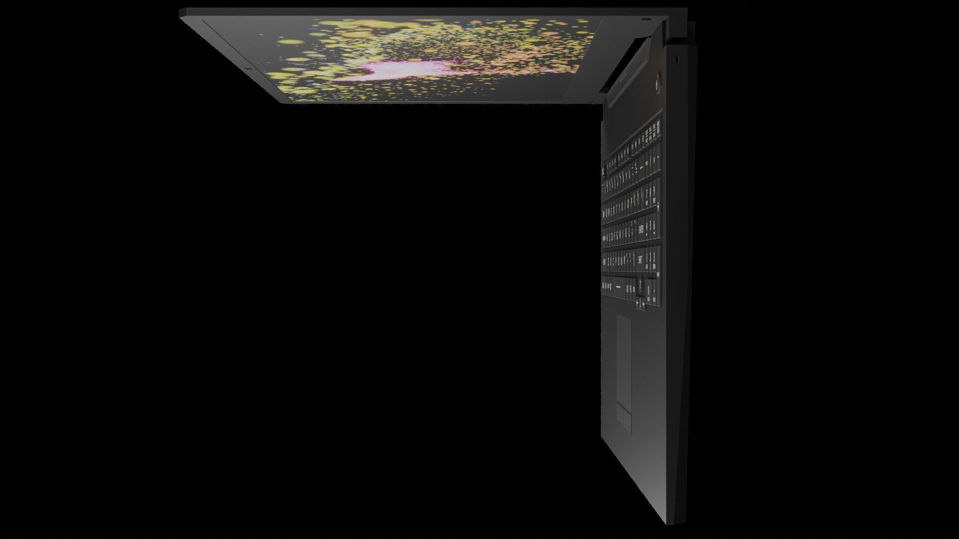 Laptop Low-poly 3D model_7