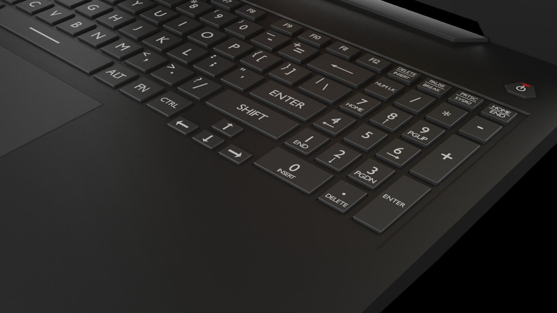 Laptop Low-poly 3D model_8