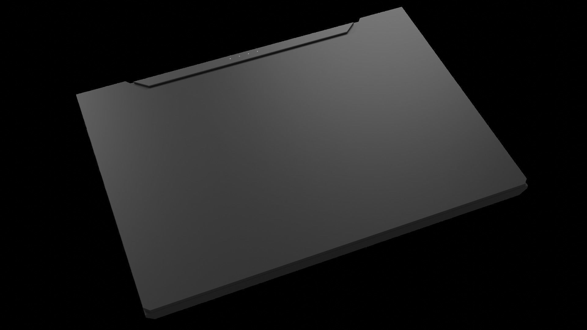 Laptop Low-poly 3D model_3