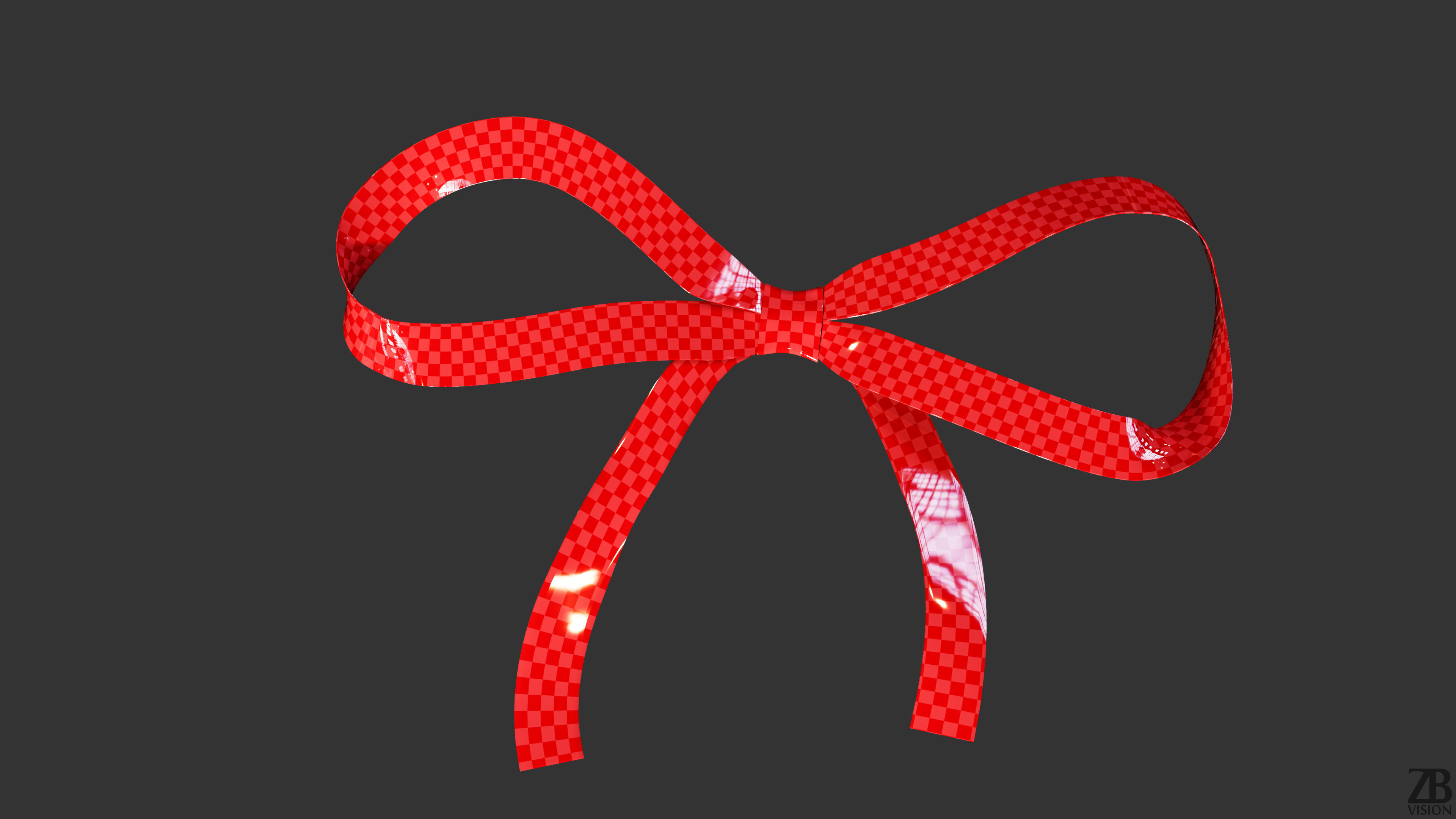 Ribbon Bow 3D model_1