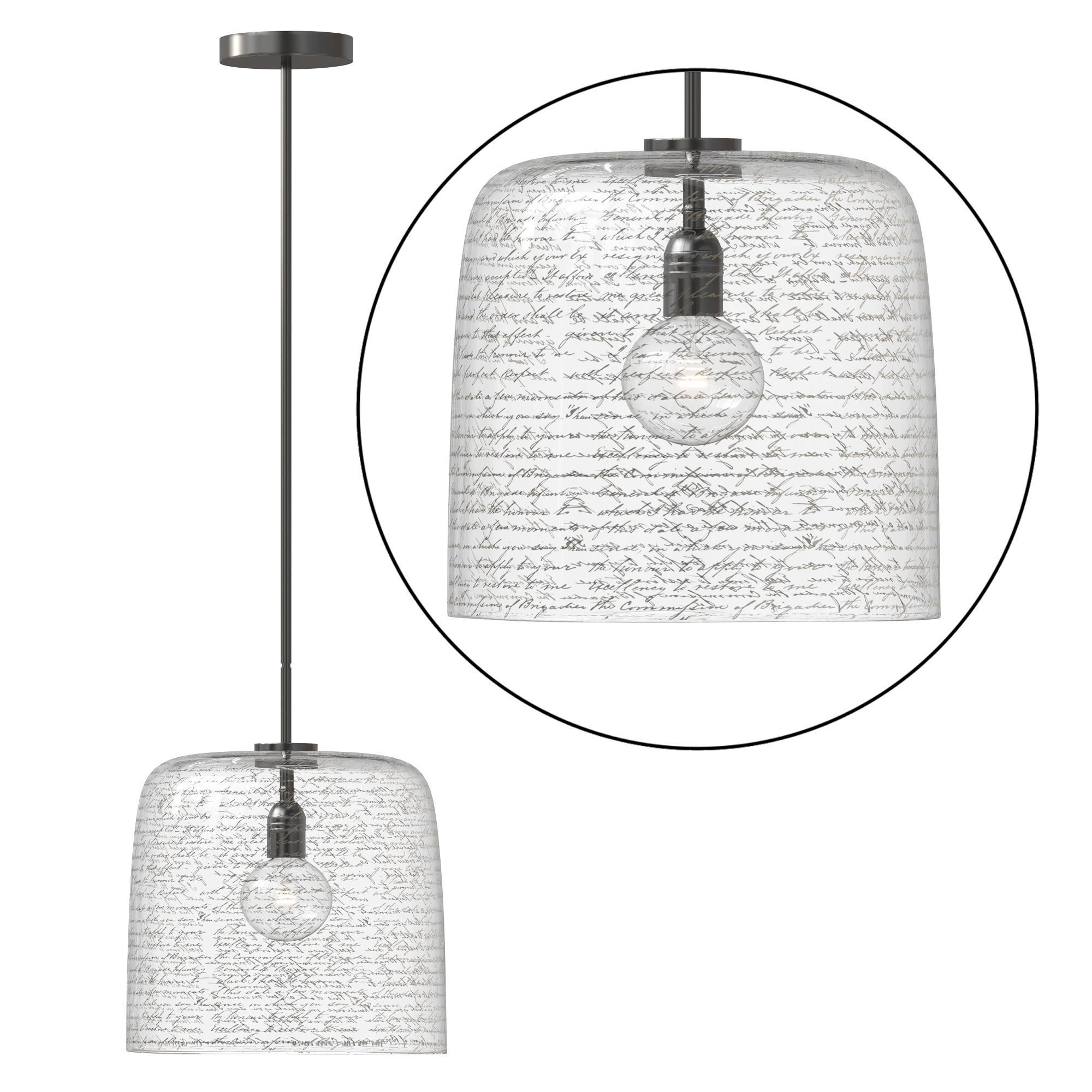 Alison Berger Word Pendant  3D model_6