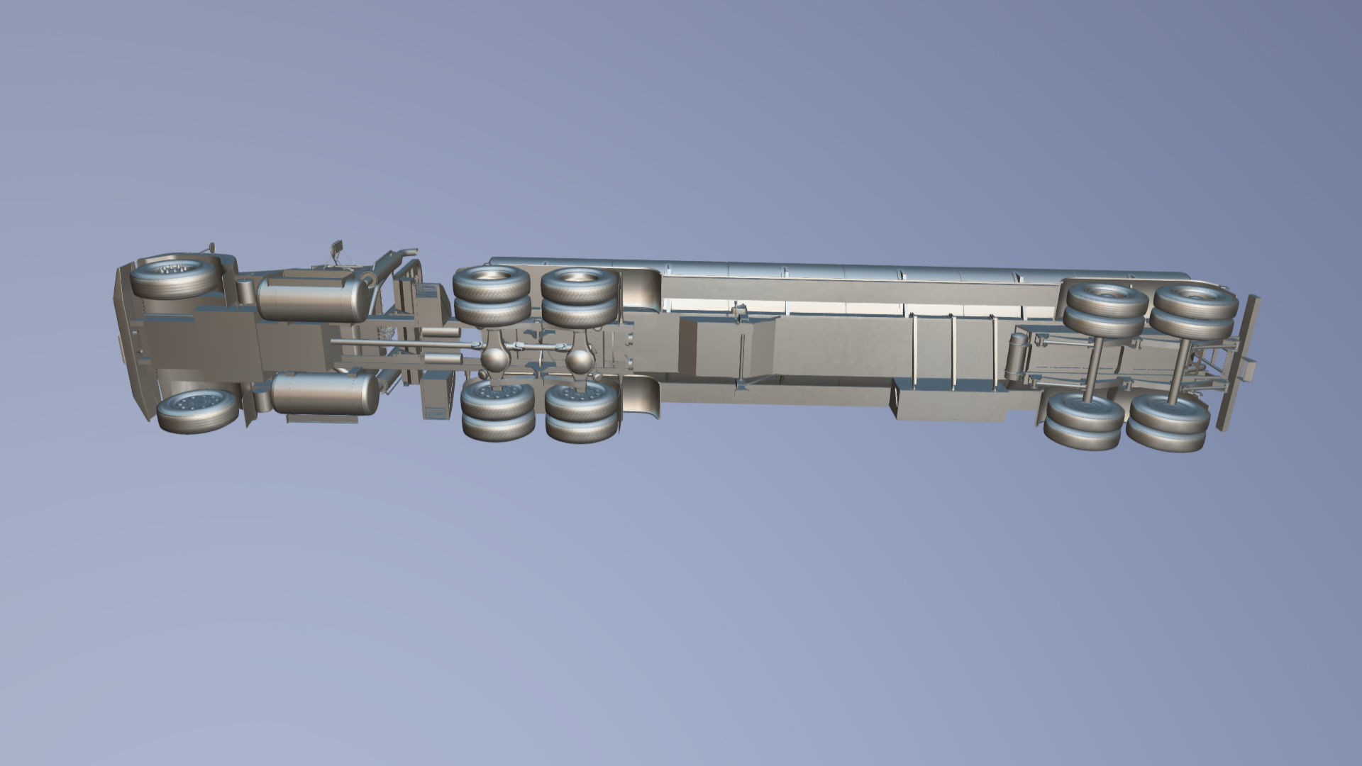 SuperLiner tanker truck Low-poly 3D model_45