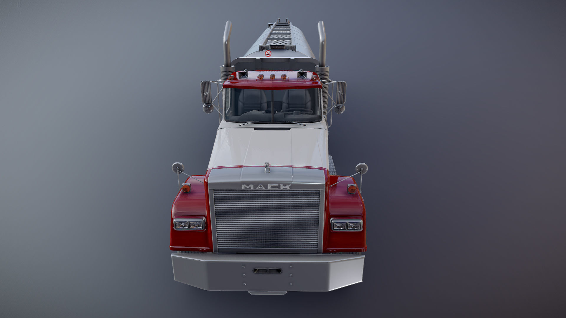 SuperLiner tanker truck Low-poly 3D model_30