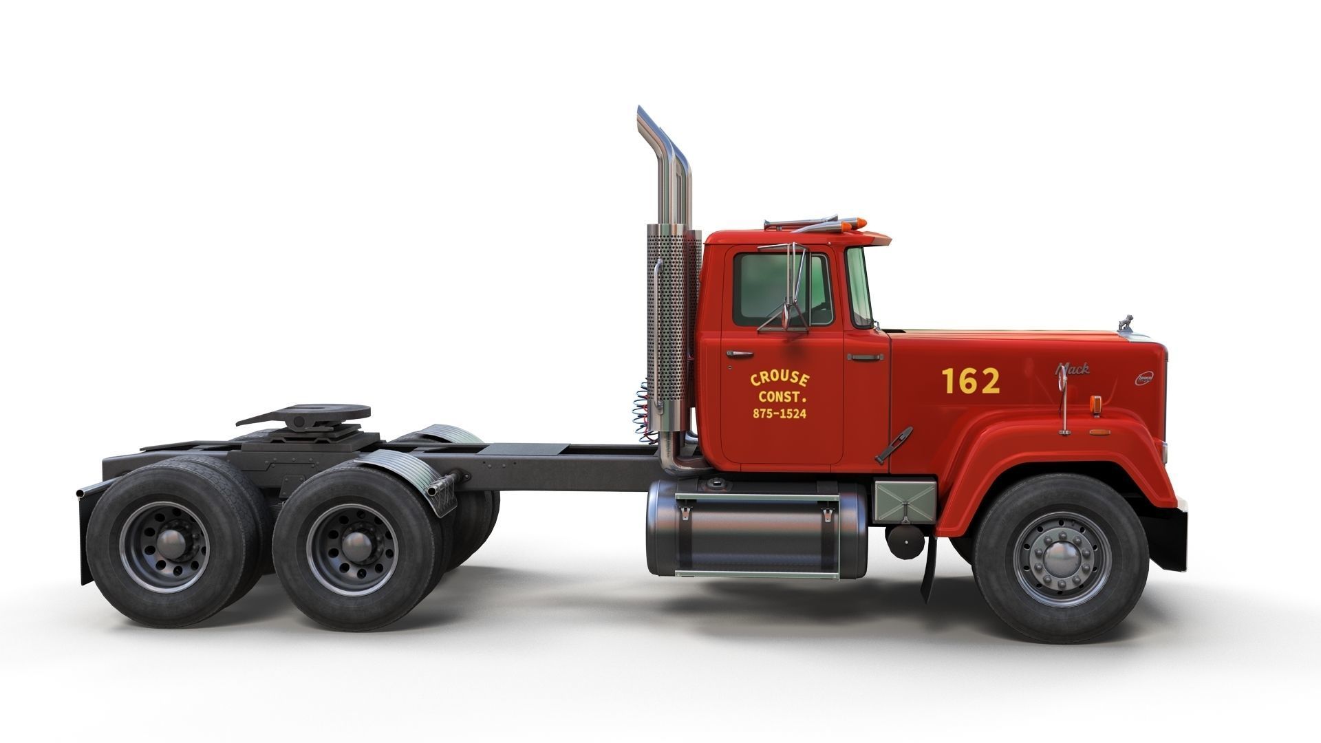 SuperLiner tanker truck Low-poly 3D model_3