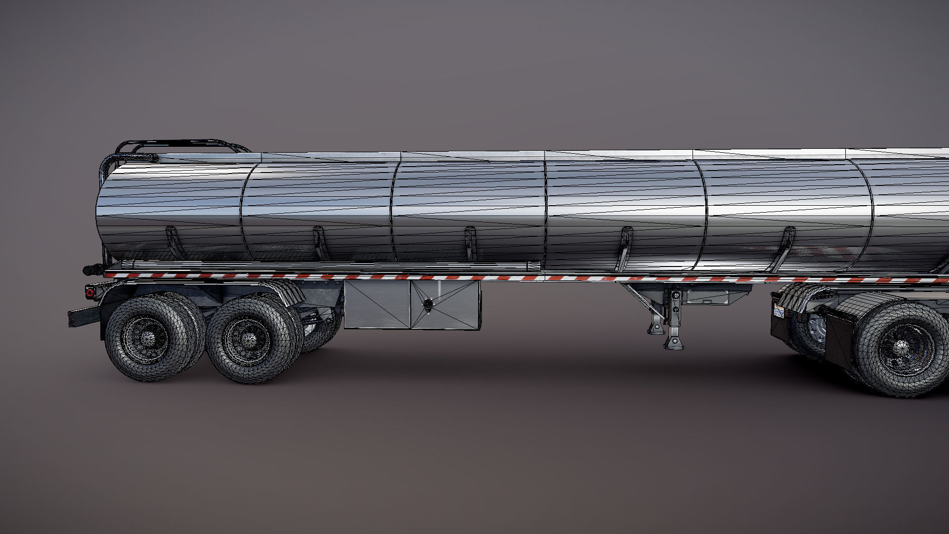 SuperLiner tanker truck Low-poly 3D model_39
