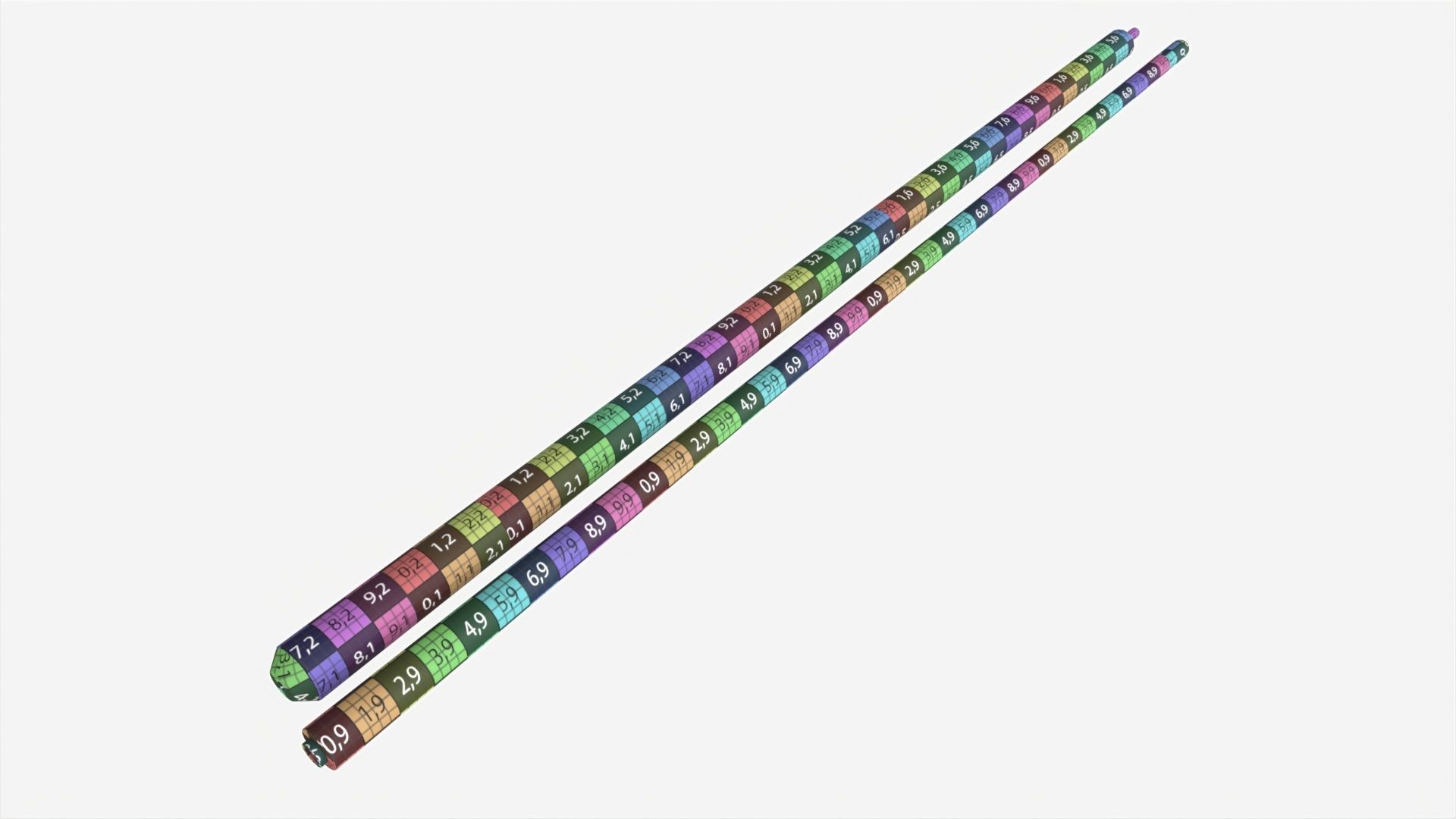 Traditional Pool Cue 3D model_6
