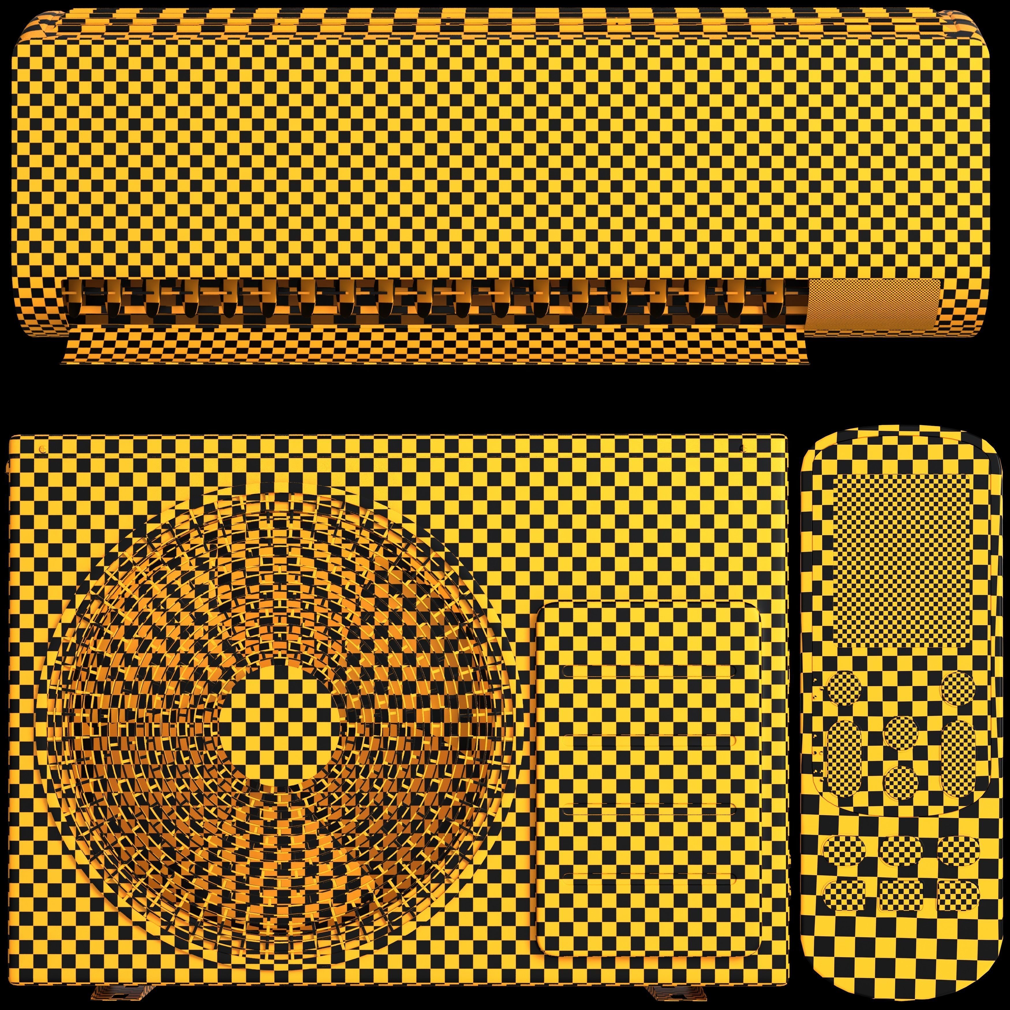 samsung air conditioner Low-poly 3D model_17