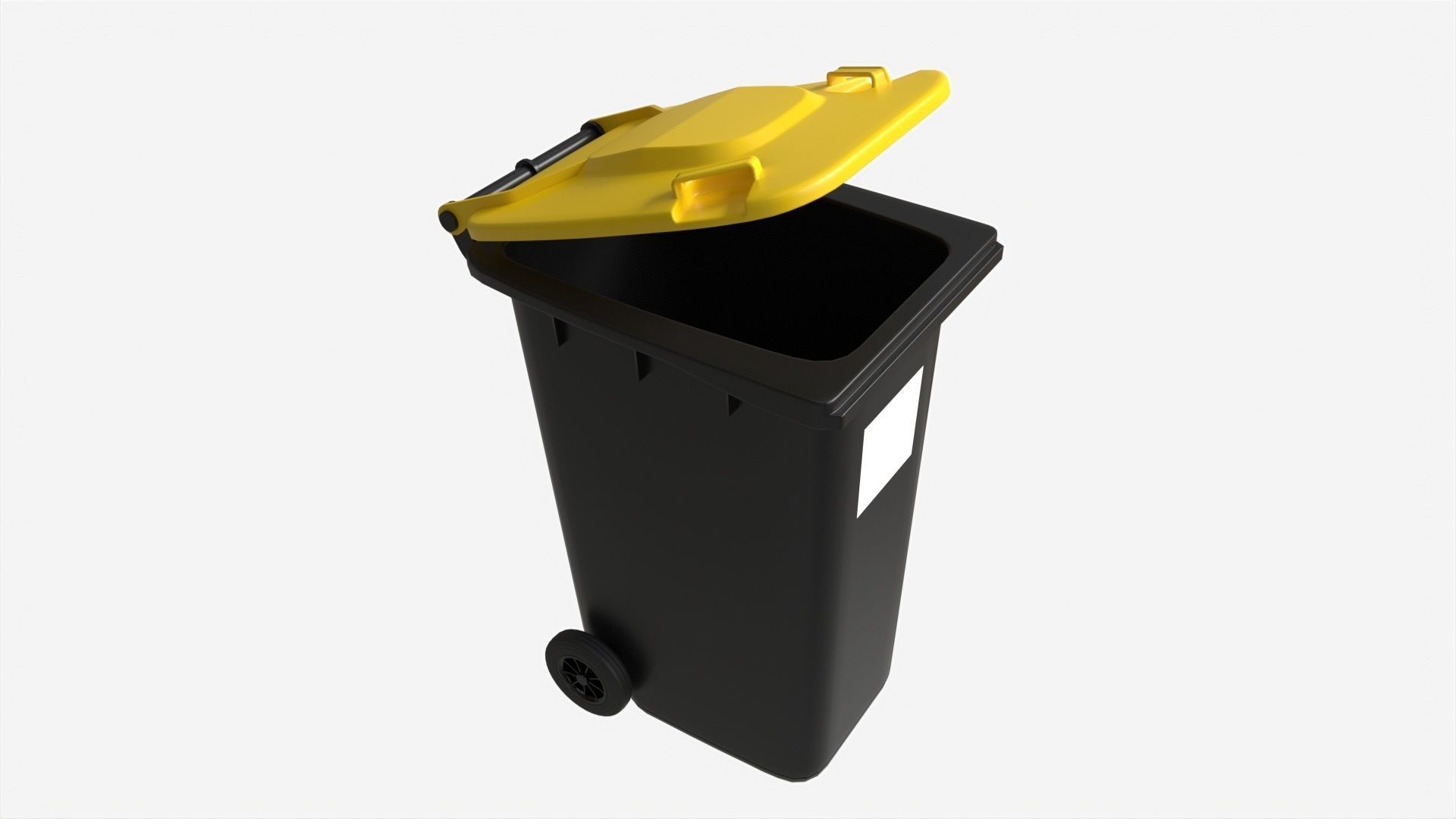 Mobile Waste Container 240 L 3D model_2