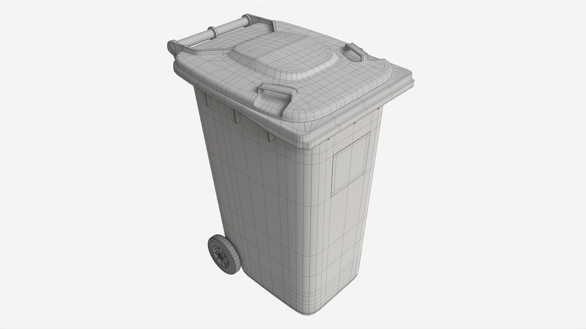 Mobile Waste Container 240 L 3D model_9