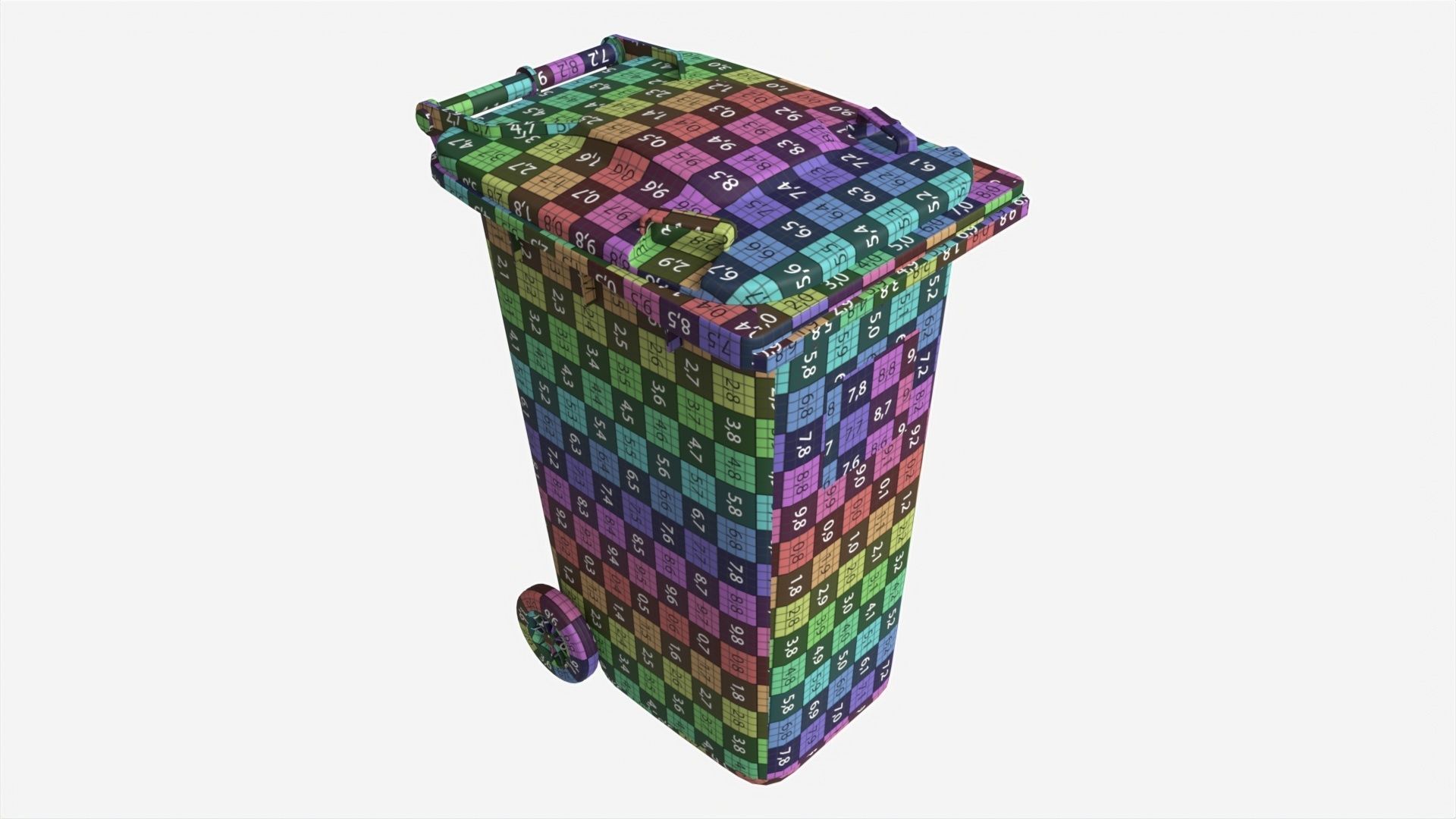 Mobile Waste Container 240 L 3D model_8