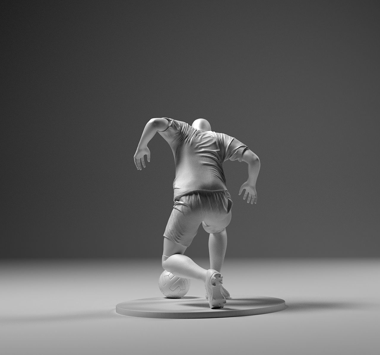 Footballer 04 RiseUp 01 Stl 3D print model_5