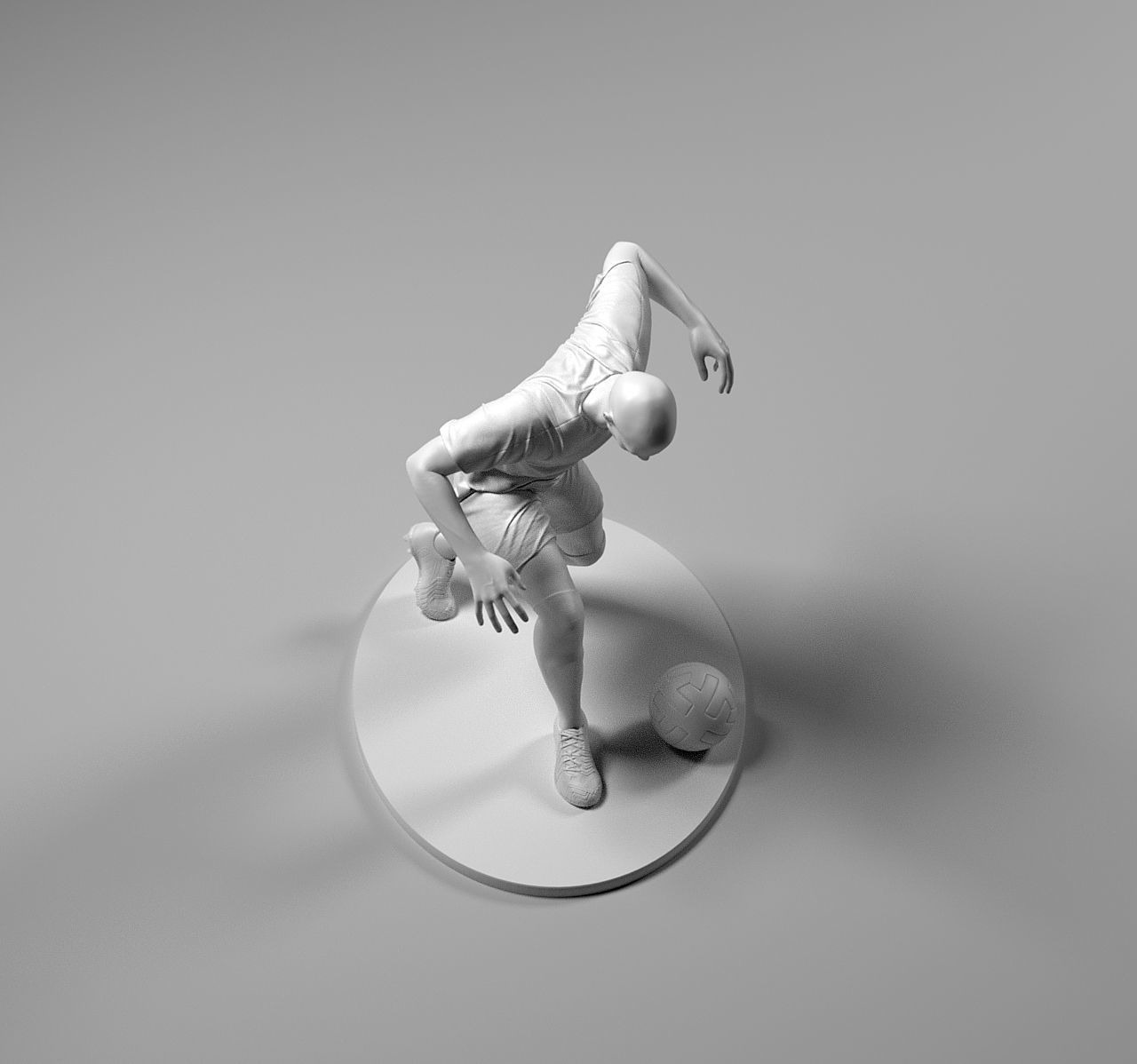 Footballer 04 RiseUp 01 Stl 3D print model_7