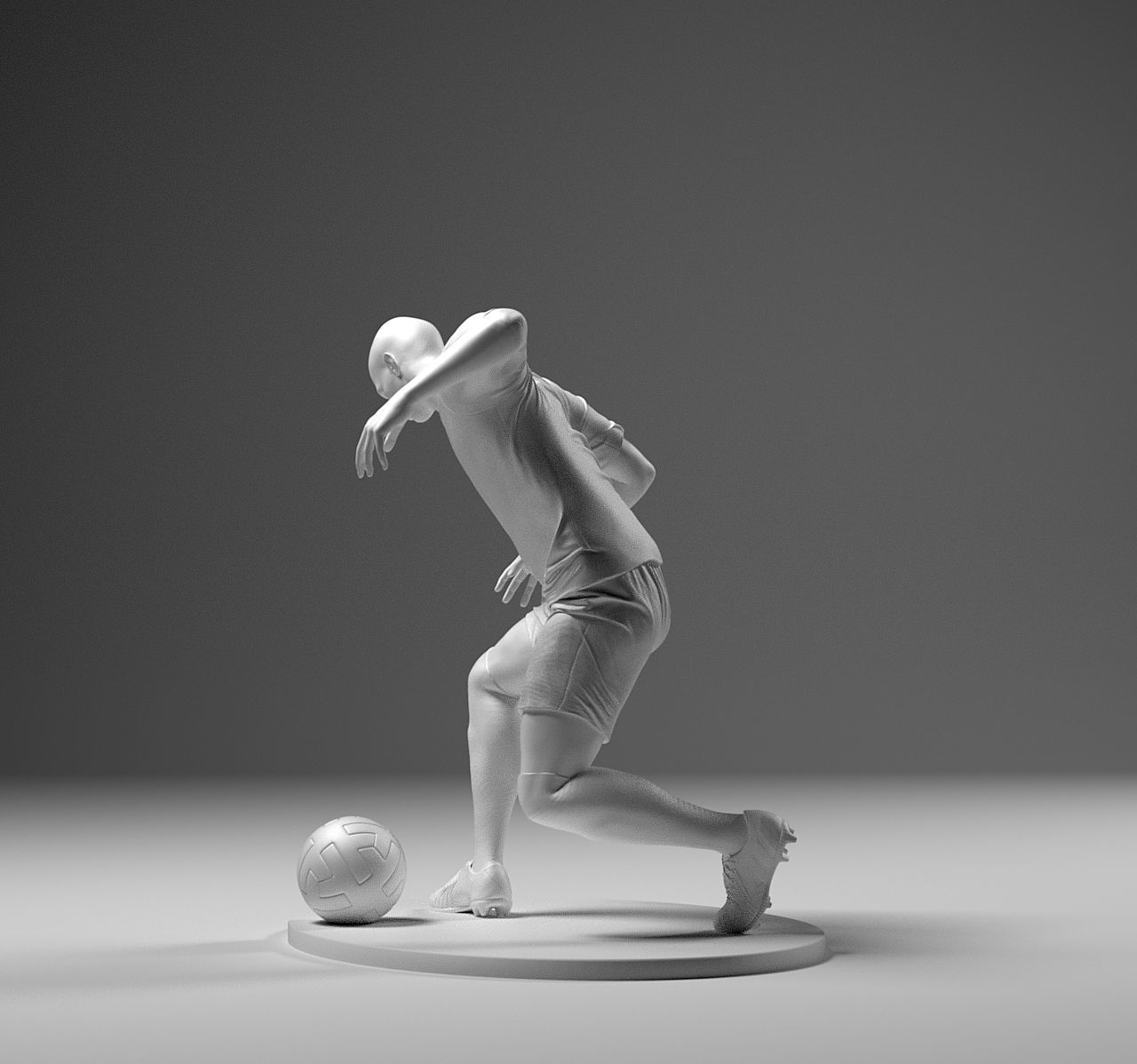 Footballer 04 RiseUp 01 Stl 3D print model_4