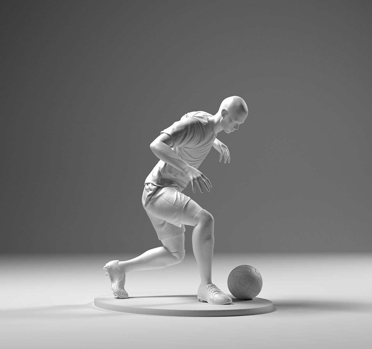 Footballer 04 RiseUp 01 Stl 3D print model_1