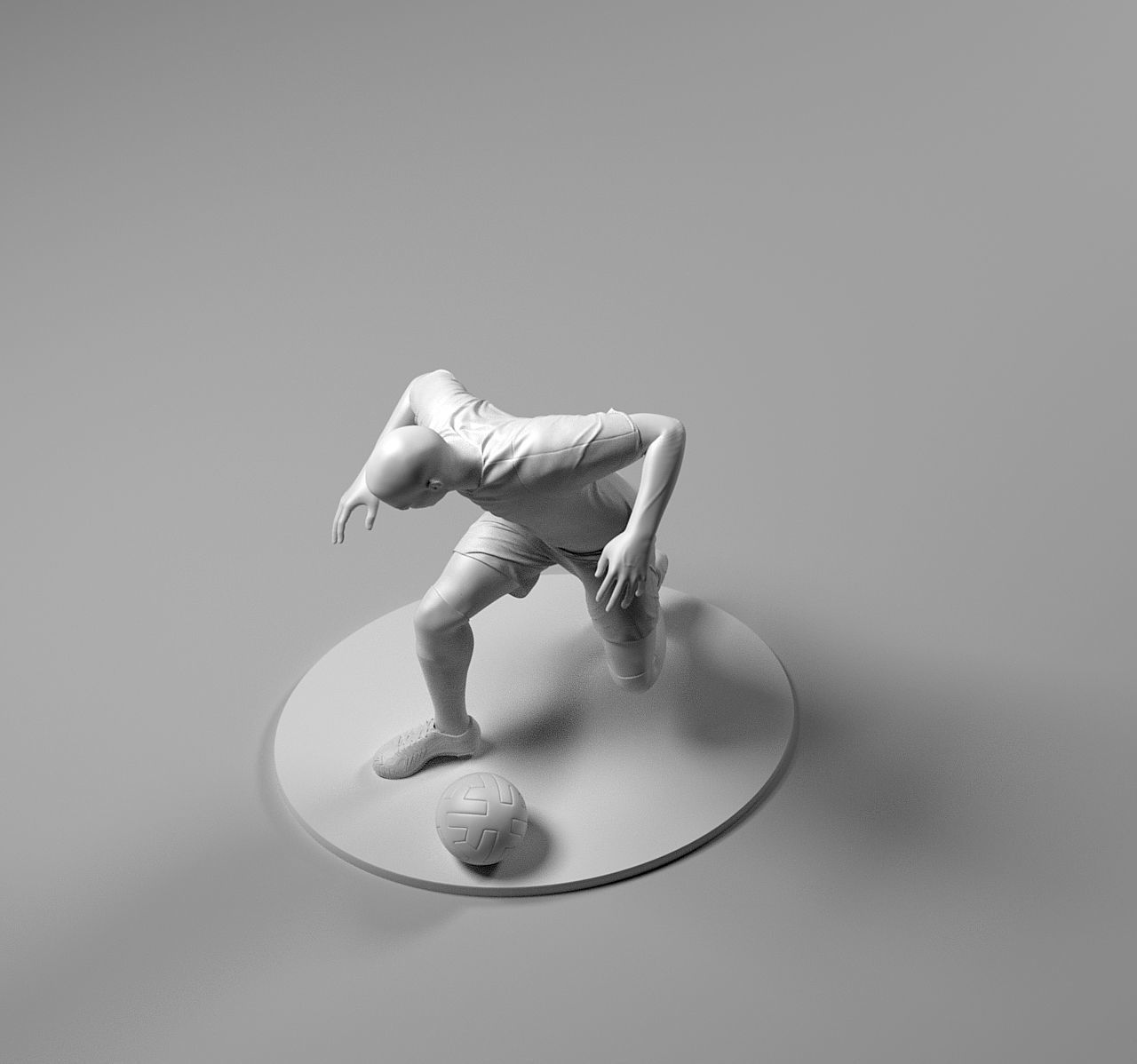Footballer 04 RiseUp 01 Stl 3D print model_8
