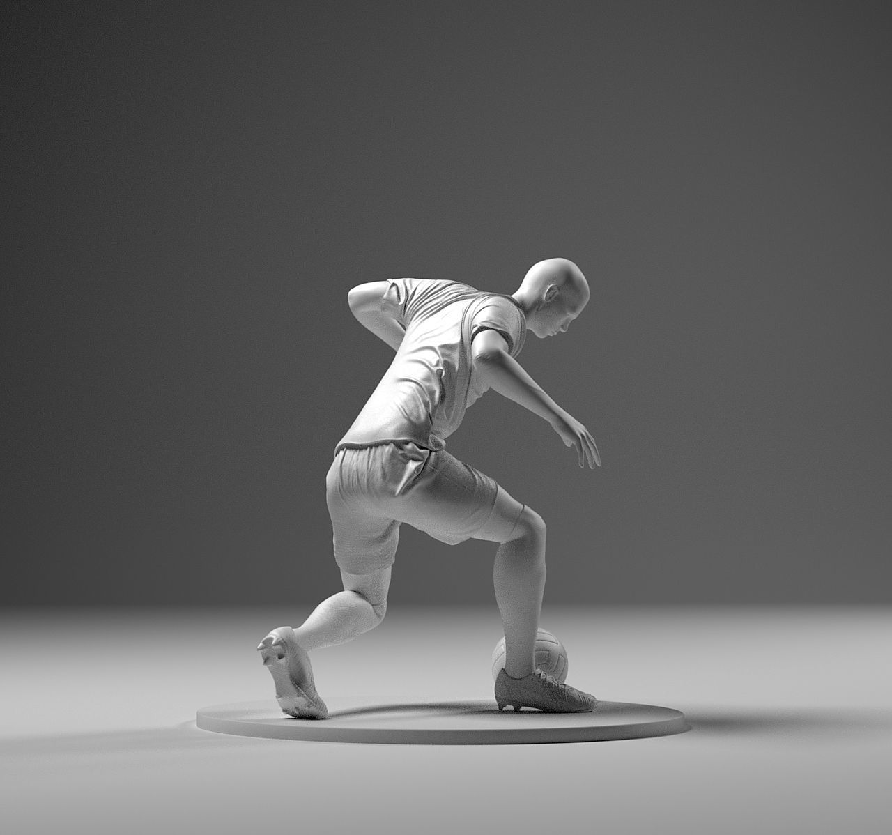 Footballer 04 RiseUp 01 Stl 3D print model_6