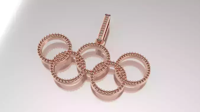 OLYMPIC RINGS MEDAL 3D print model
