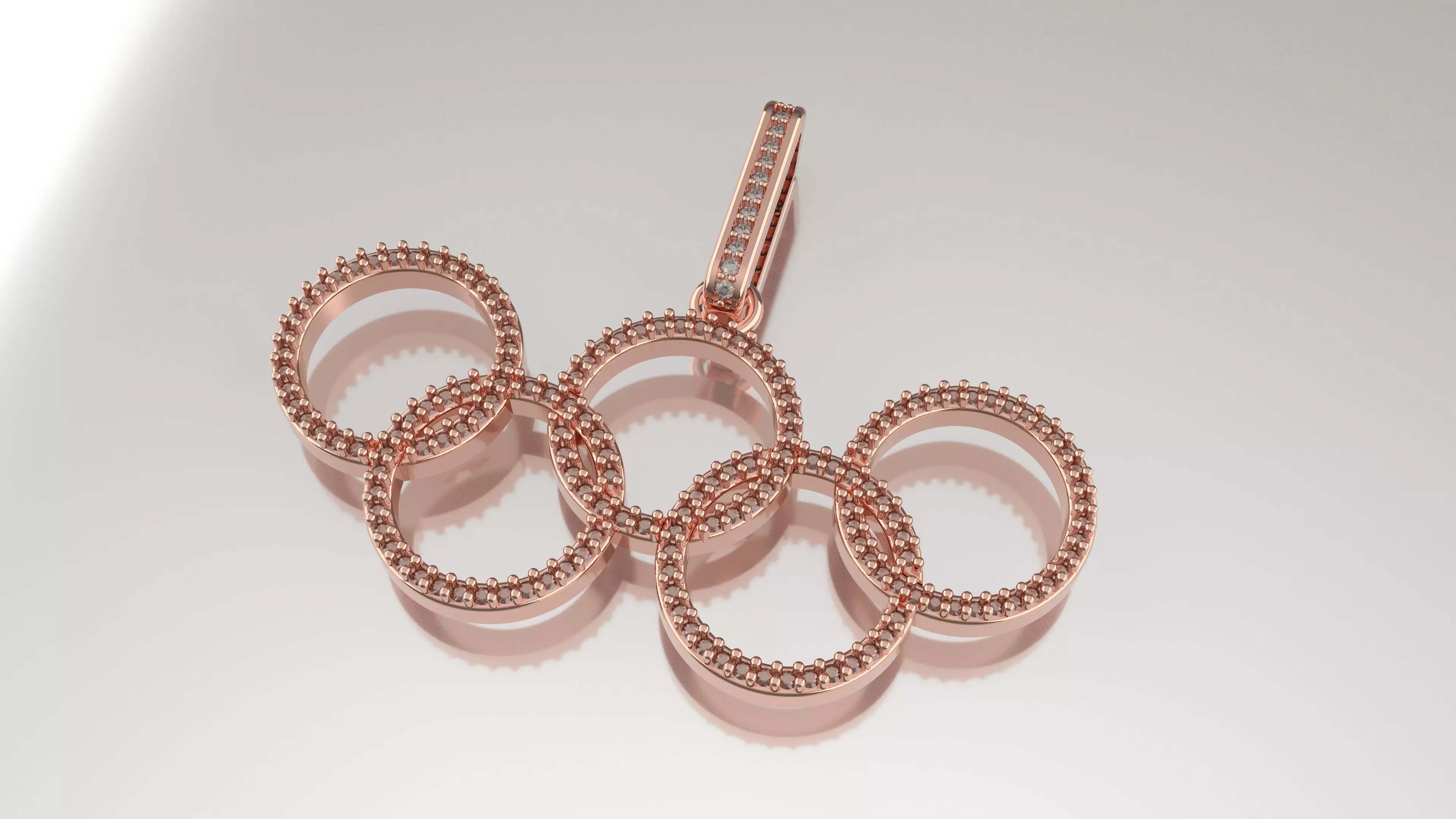 OLYMPIC RINGS MEDAL 3D print model