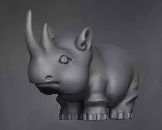 Baby rhino miniature