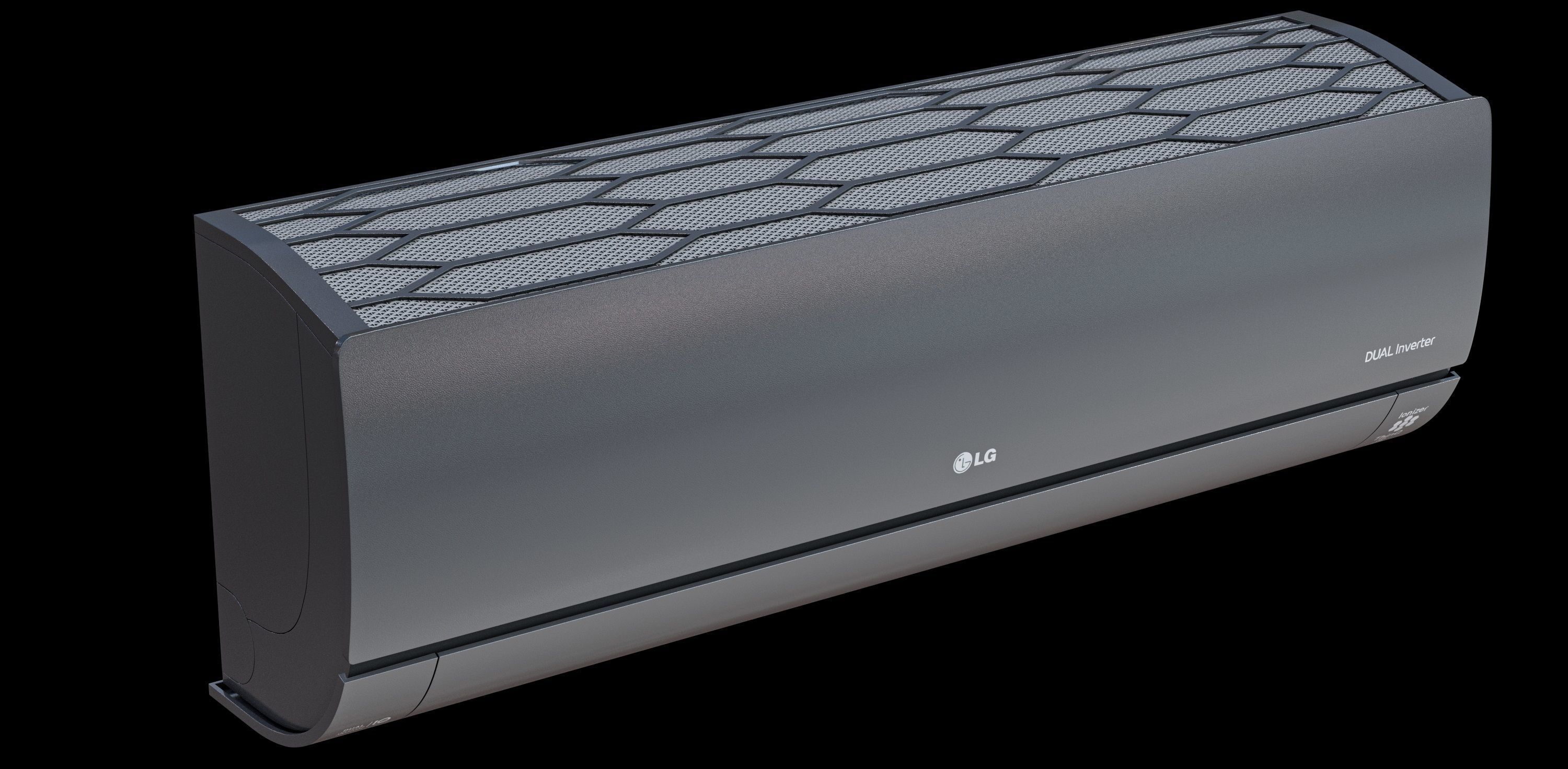 lg air conditioners Low-poly 3D model_10