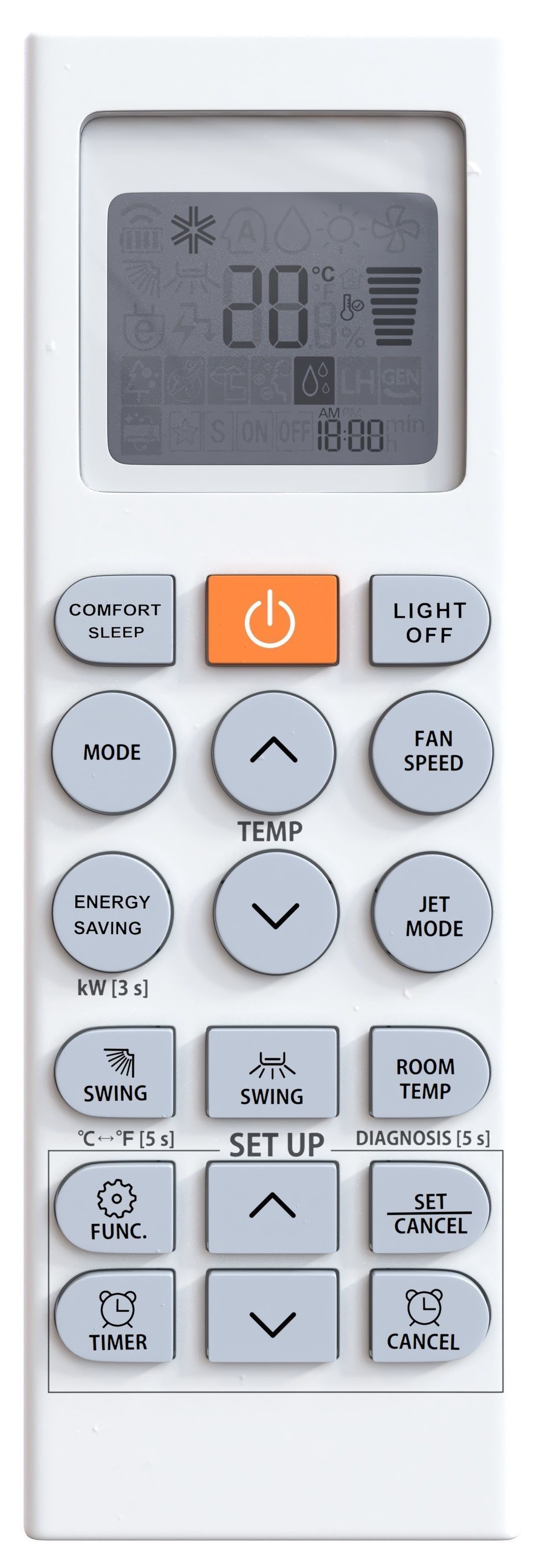 lg air conditioners Low-poly 3D model_12